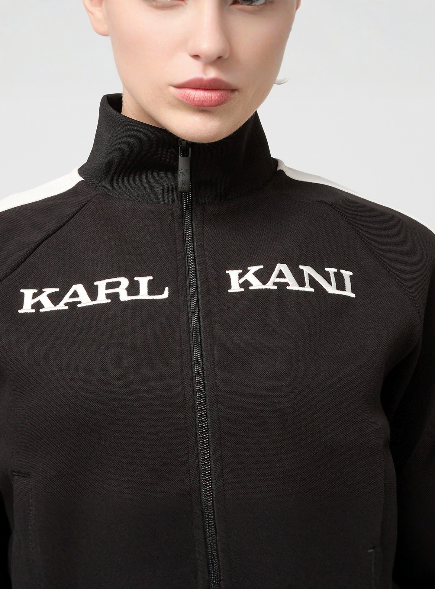 Karl Kani, Retro Sidestripe Trackjacket, black, Image 5 of 6