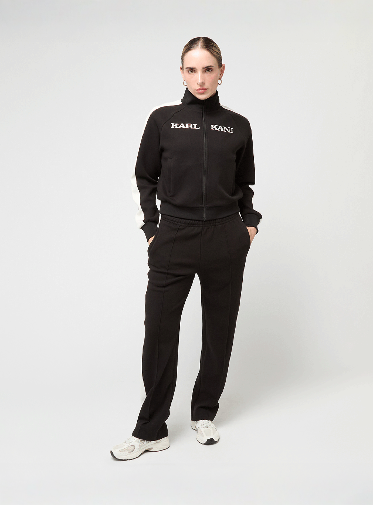 Karl Kani, Retro Sidestripe Trackjacket, black, Image 6 of 6