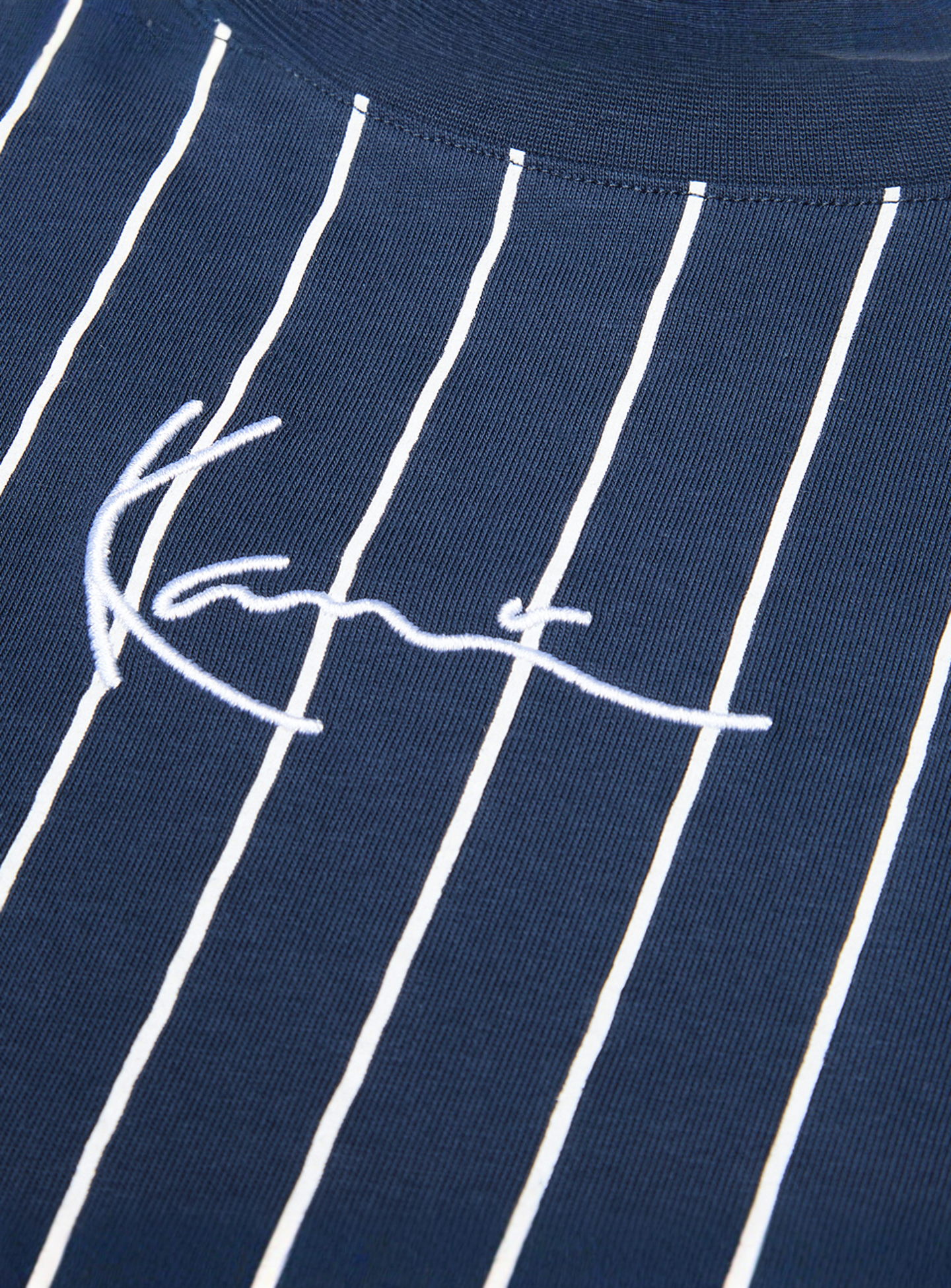 Karl Kani, Small Signature Essential Pinstripe Tee Junior, blue, Image 3 of 3