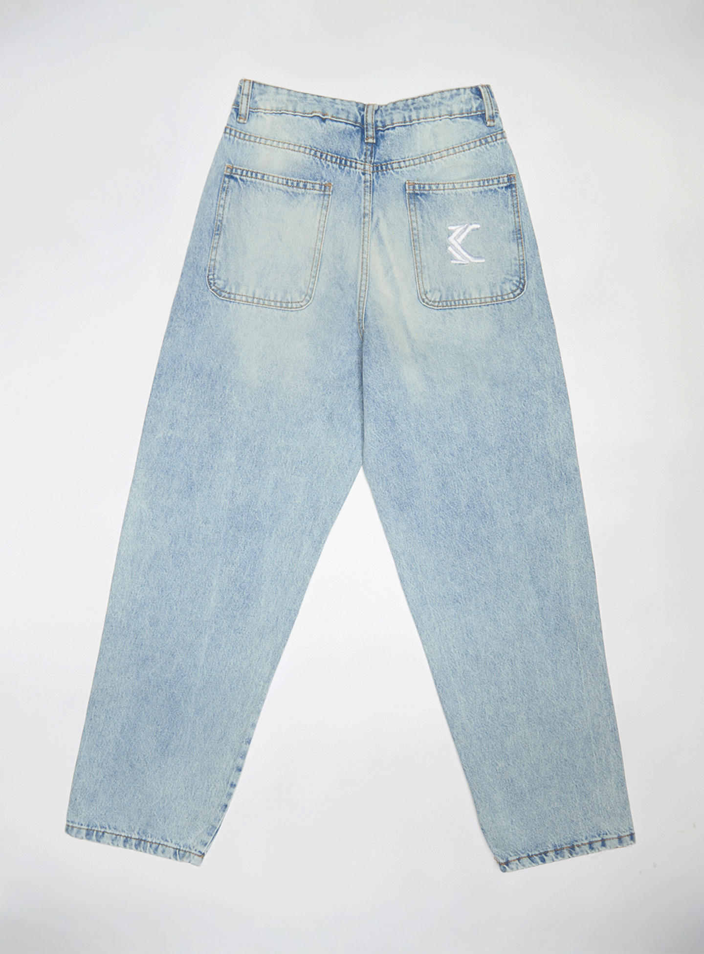 Karl Kani, Og Relaxed Denim Pants Junior, blue, Image 2 of 4