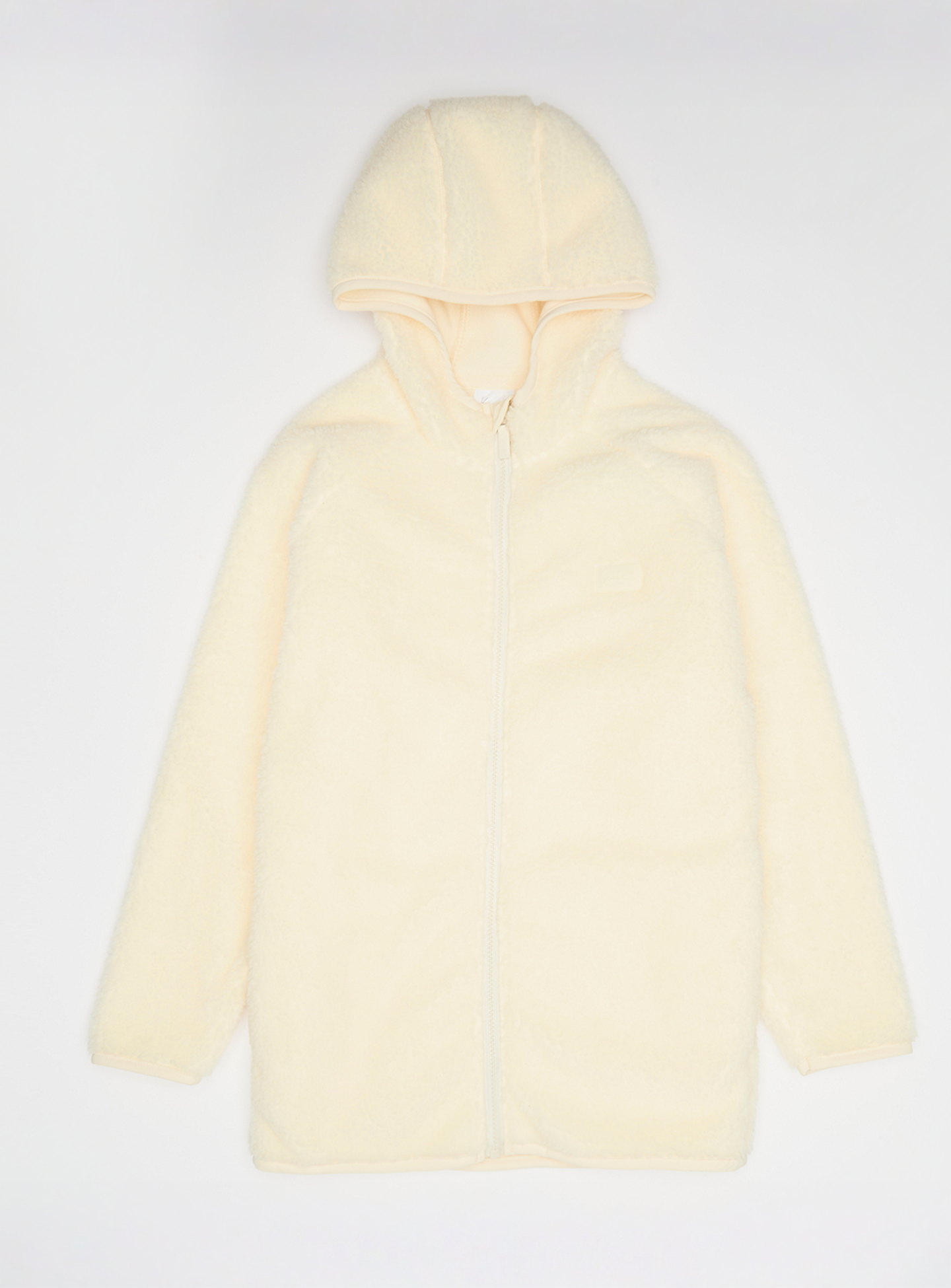 Karl Kani, Signature Rubber Patch Teddy Zip Hoodie, beige, Image 1 of 4
