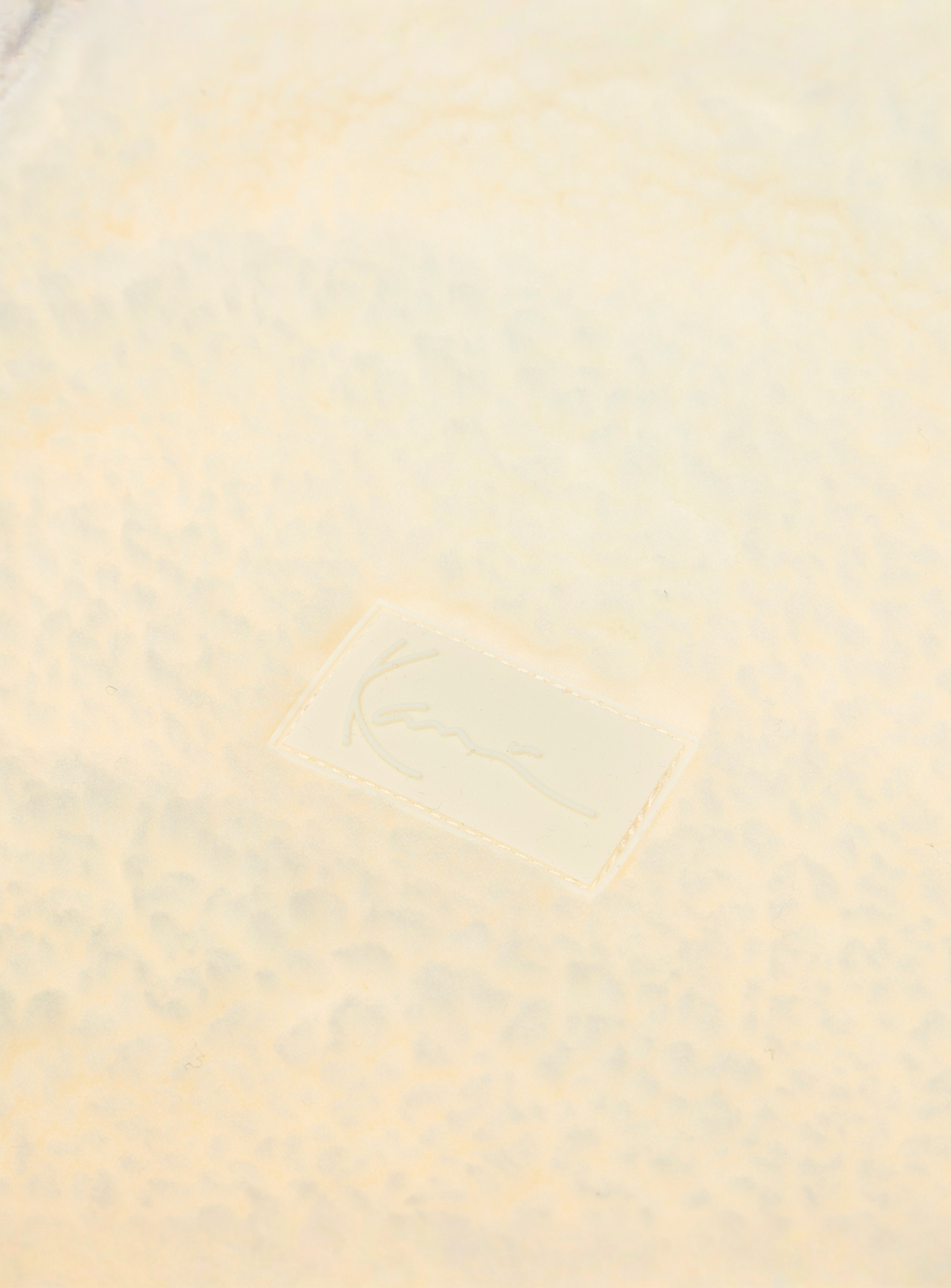 Karl Kani, Signature Rubber Patch Teddy Zip Hoodie, beige, Image 3 of 4