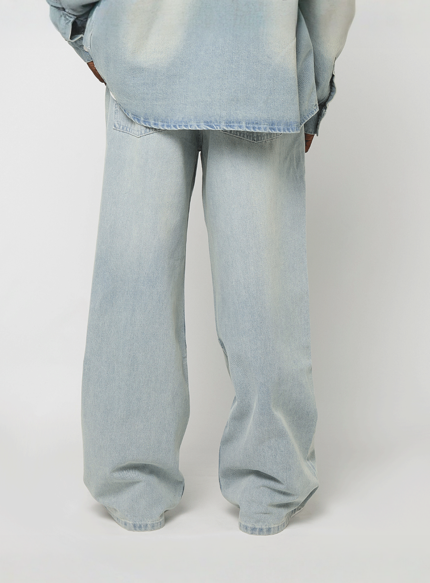 Karl Kani, OG K Washed Western Relaxed Baggy Jeans, blue, Image 2 of 5