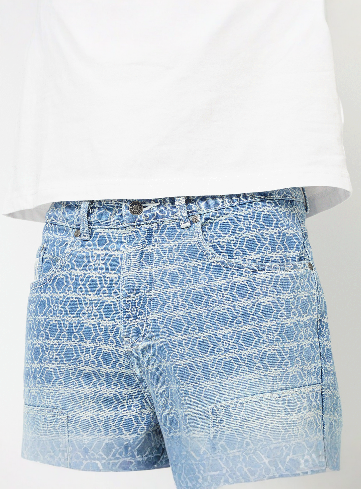 Karl Kani, OG All-Over-Print Carpenter Straight Leg Jeans, blue, Image 3 of 5