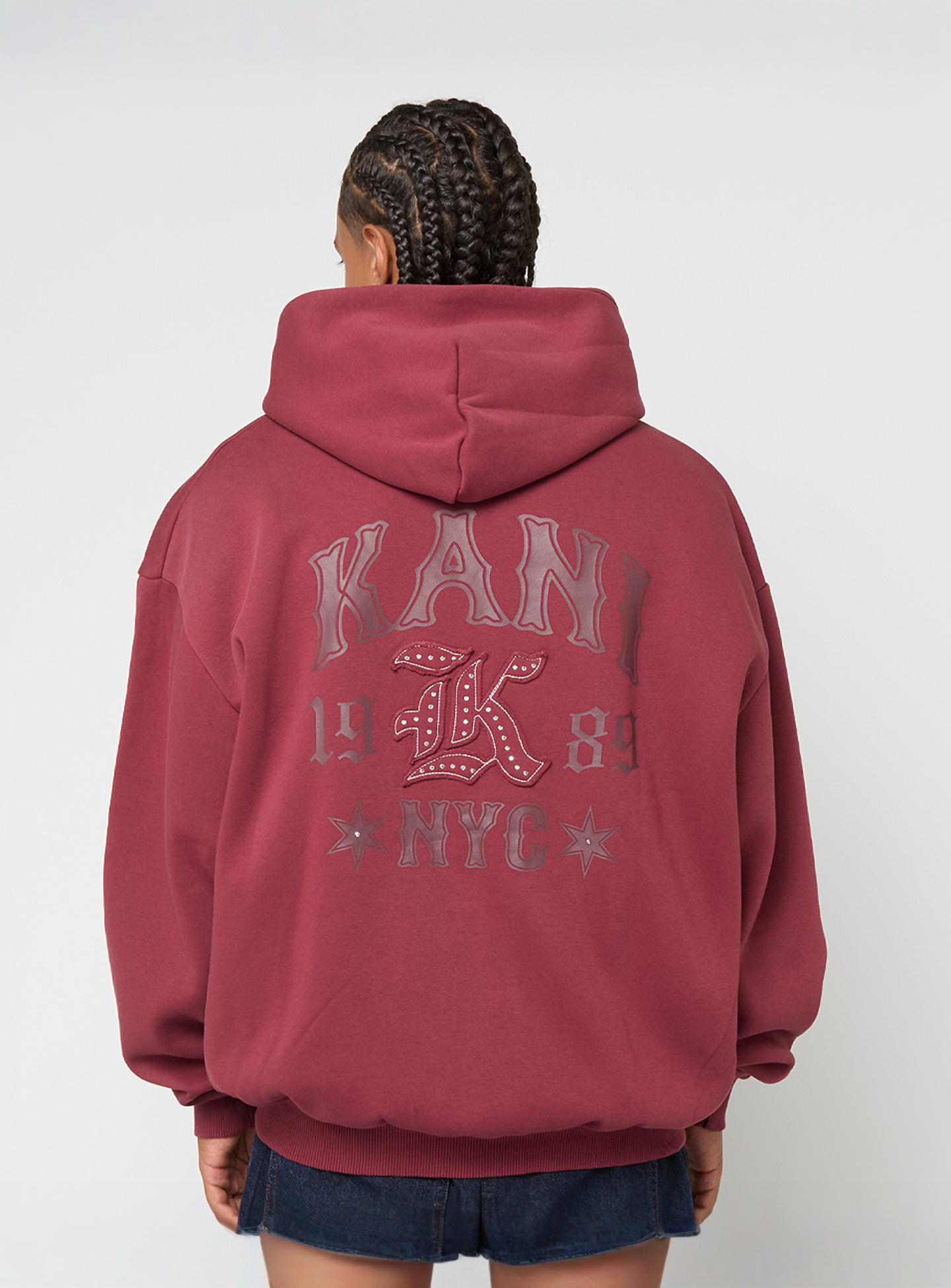 Karl Kani, Kani Western Os Zip Hoodie, red, Image 1 of 5