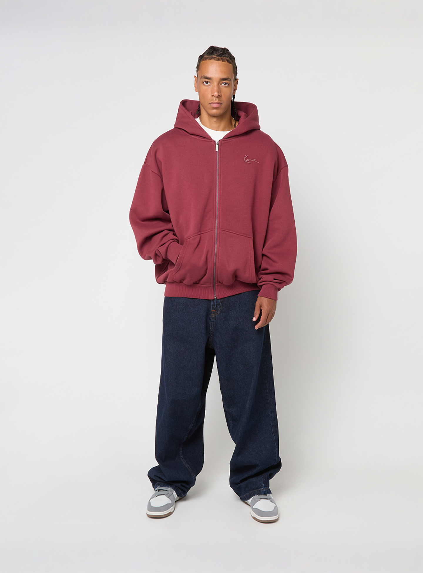 Karl Kani, Kani Western Os Zip Hoodie, red, Image 5 of 5