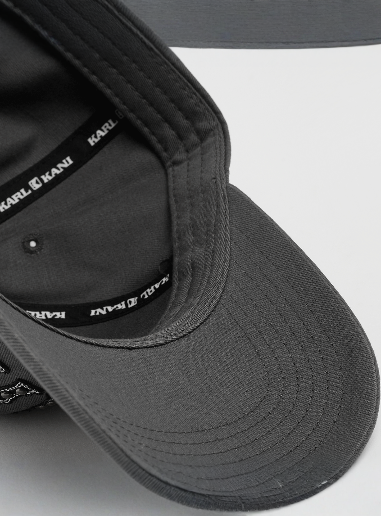 Karl Kani, Looplabel Baseball Cap, grey, Image 3 of 4