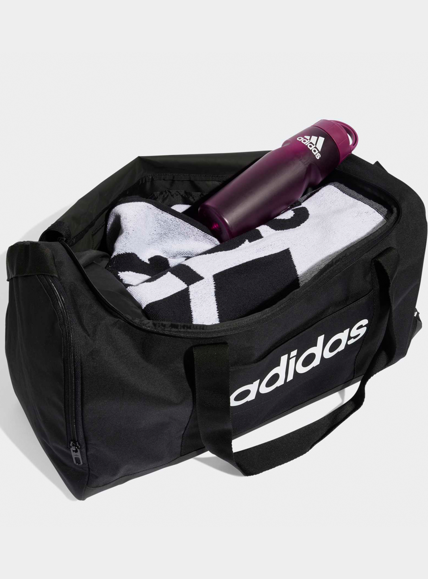 adidas Originals, Linear Duffel M, black, Image 4 of 6