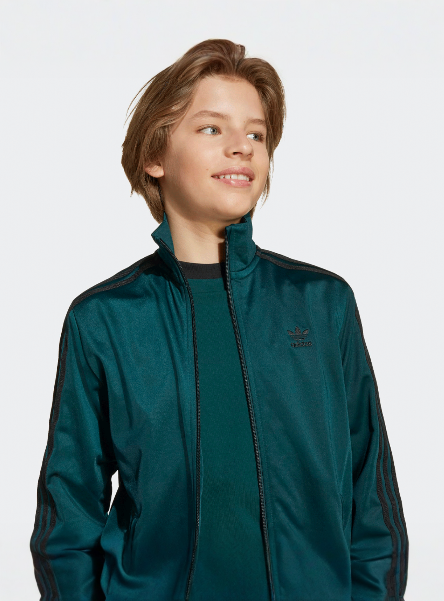 adidas Originals, Firebird Top, green, Image 3 of 4