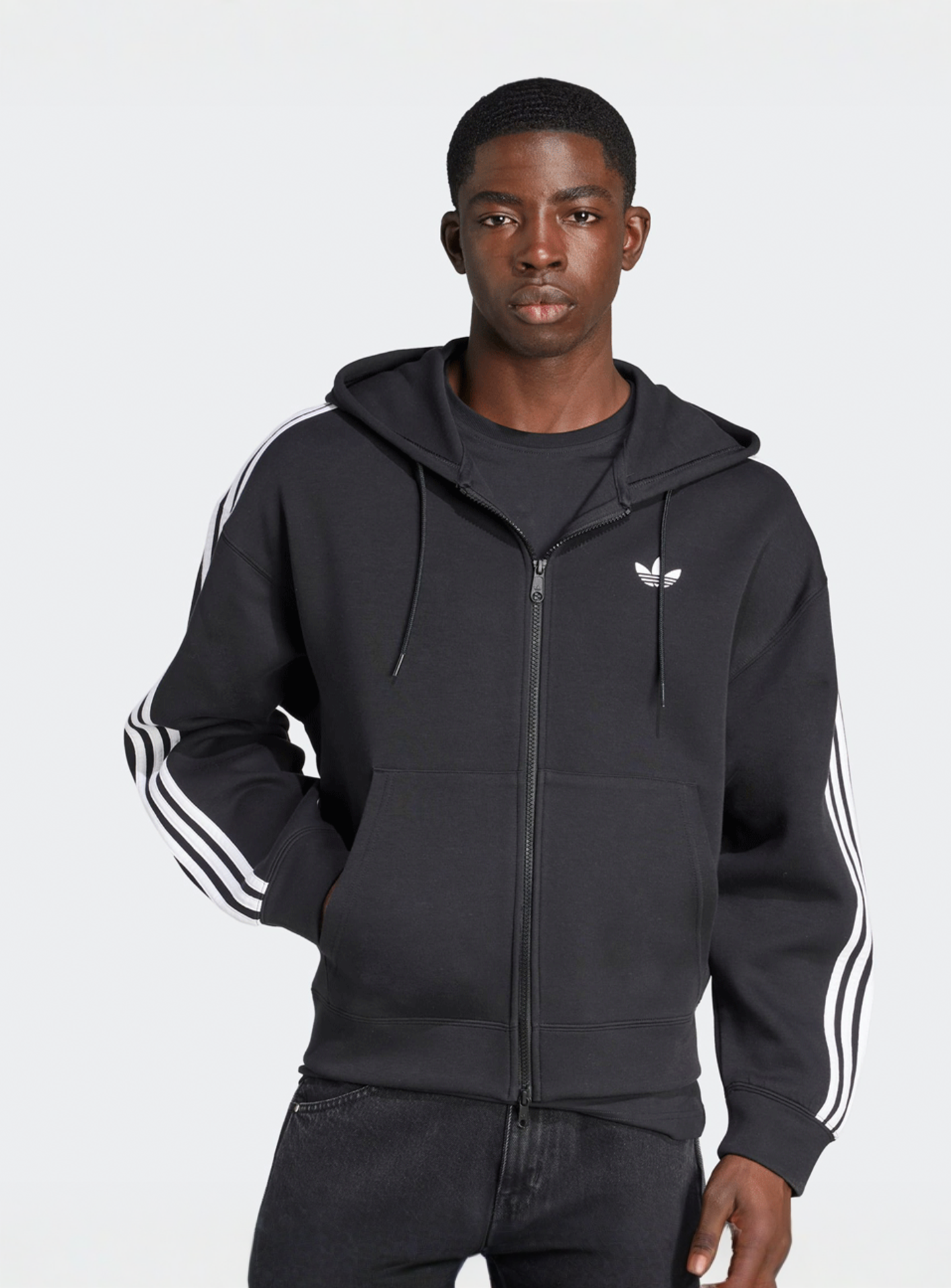 adidas Originals, Spacer Hoodie, black, Image 1 of 5