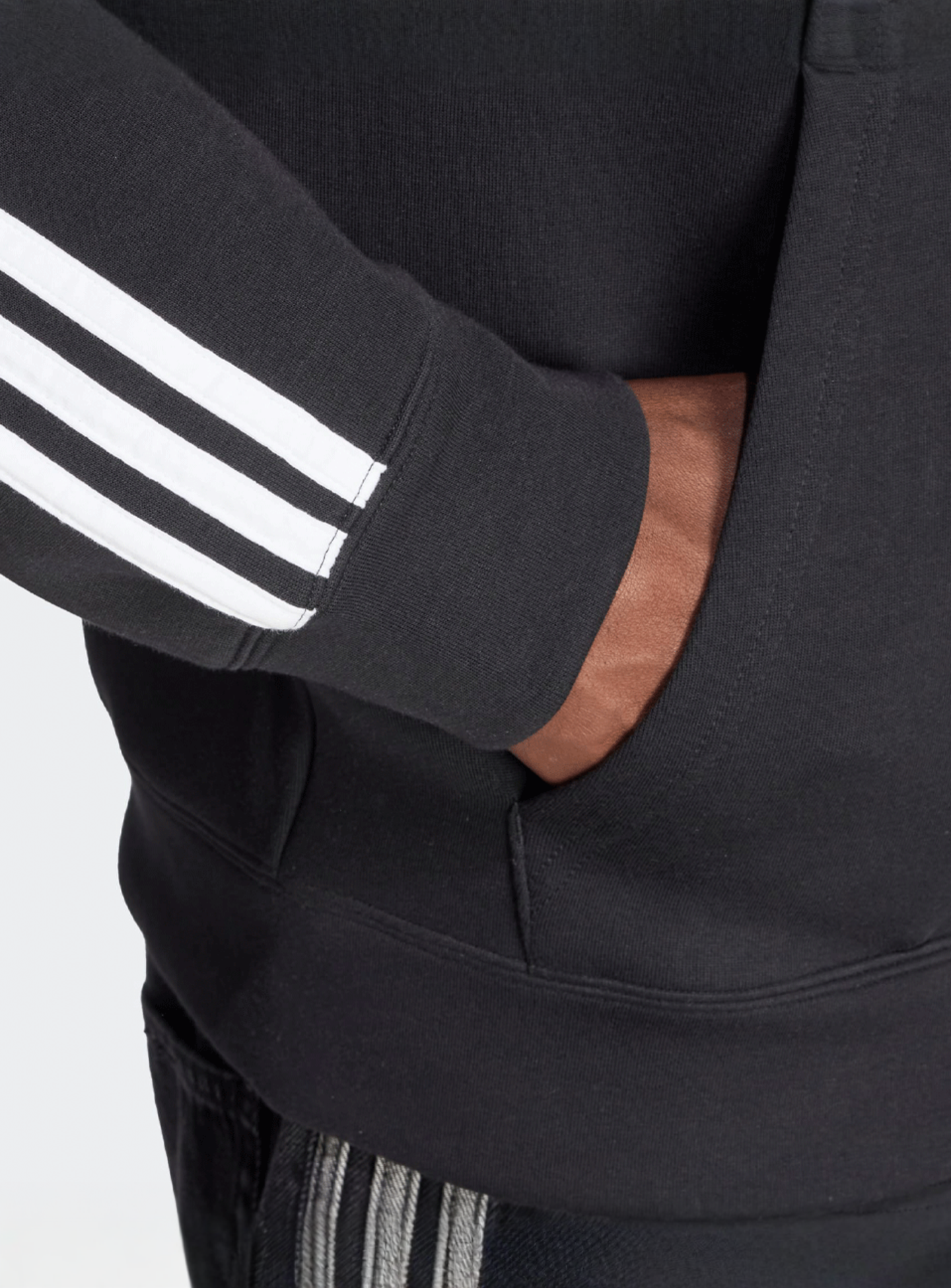 adidas Originals, Spacer Hoodie, black, Image 3 of 5