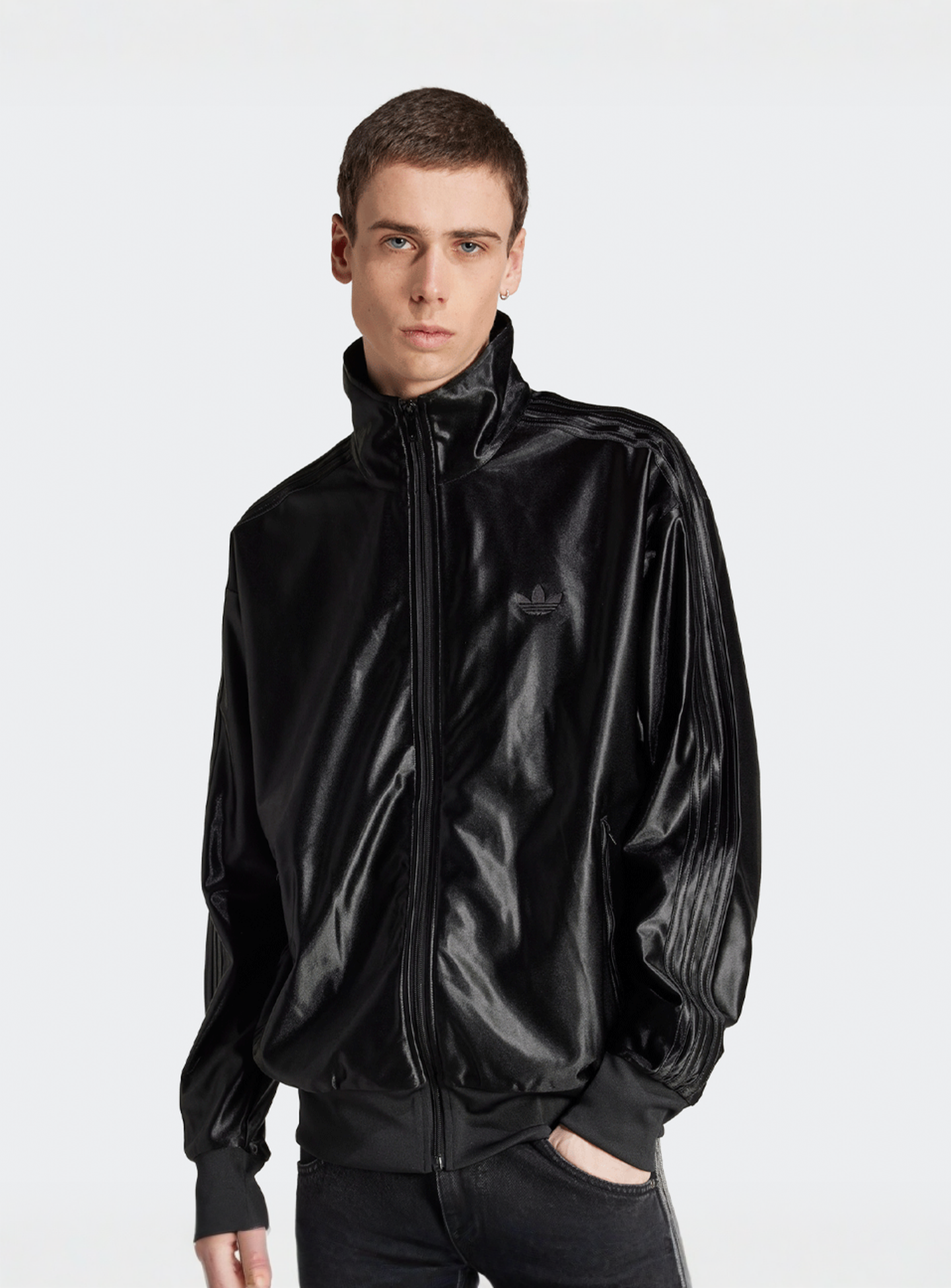 adidas Originals, Firebird Track Top, black, Image 1 of 5