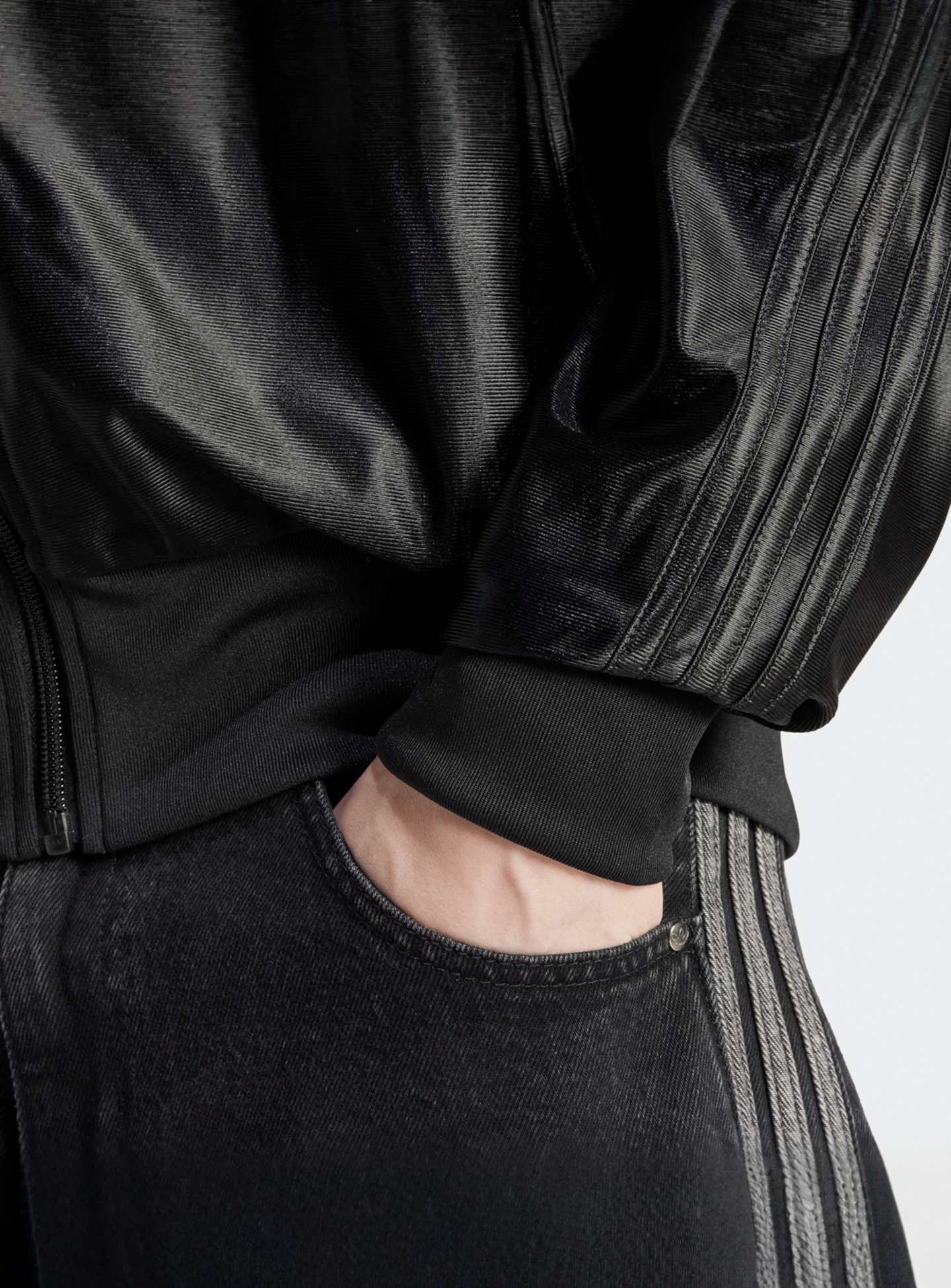 adidas Originals, Firebird Track Top, black, Image 4 of 5