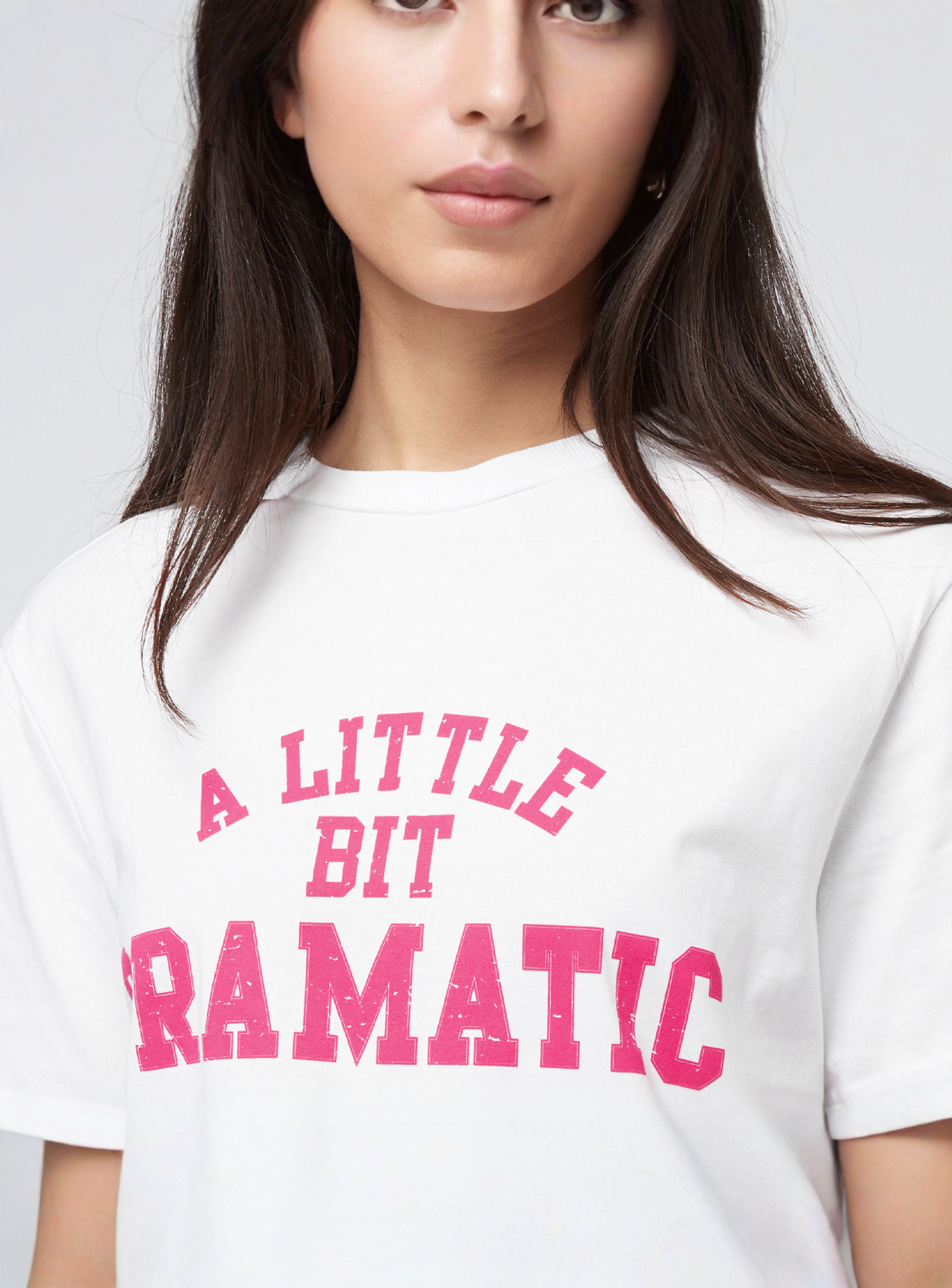 Miss Tee, Lil Dramatic Tee, white, Image 3 of 4