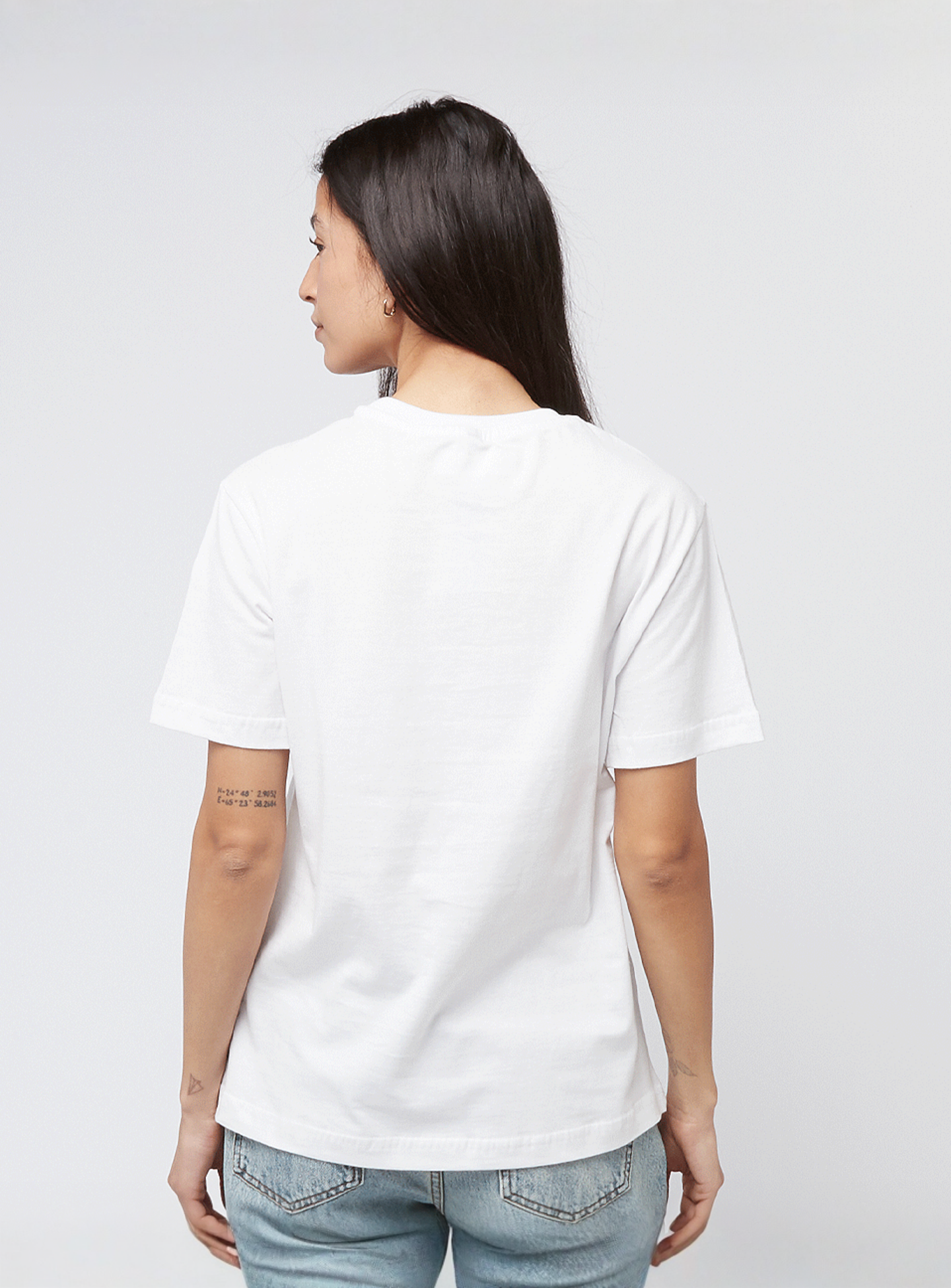 Miss Tee, Don't Care Handsign Tee, white, Image 2 of 4