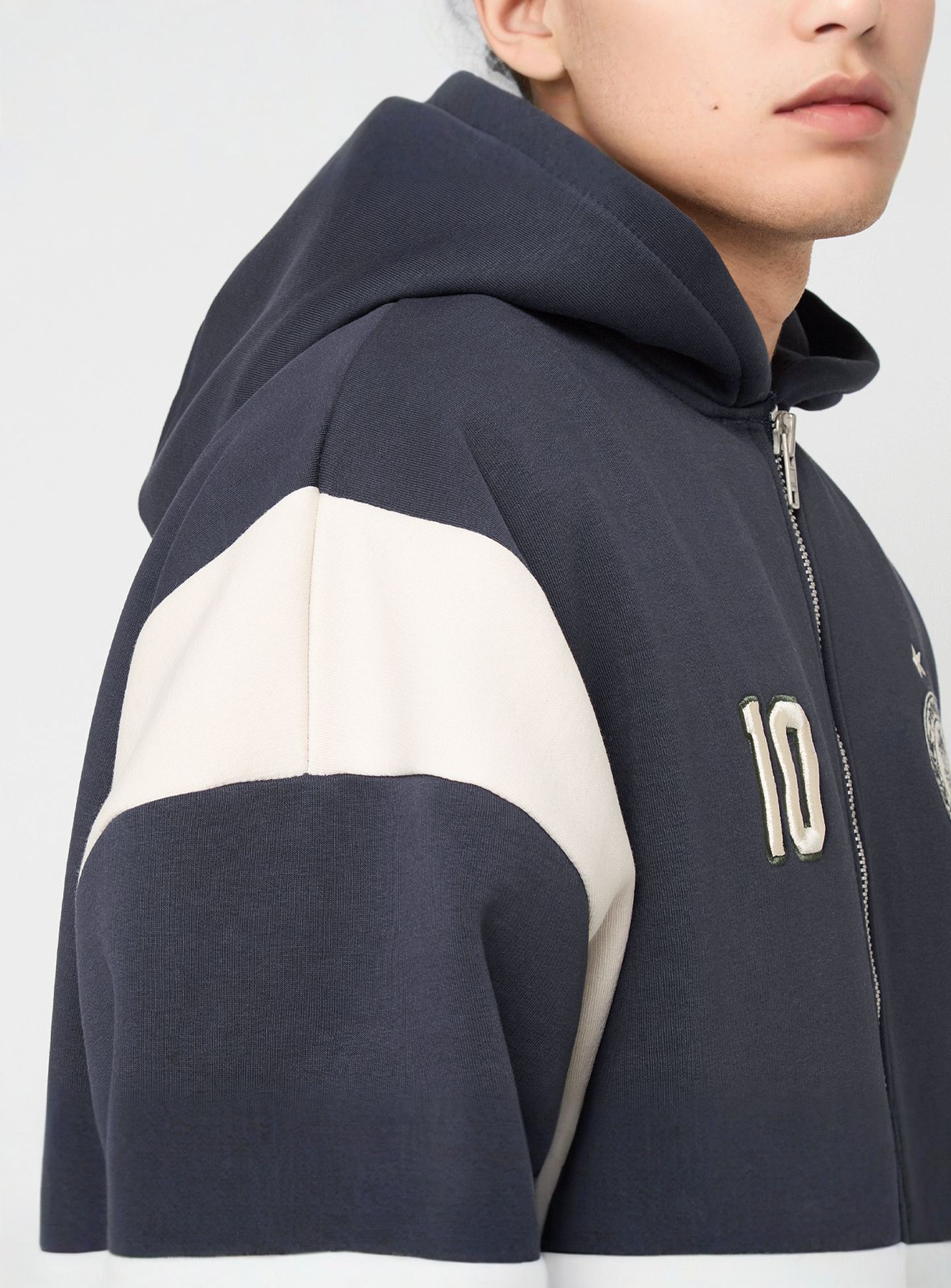 Prohibited, Cup Zip-Hoodie Dark Grey, blue, Image 5 of 7