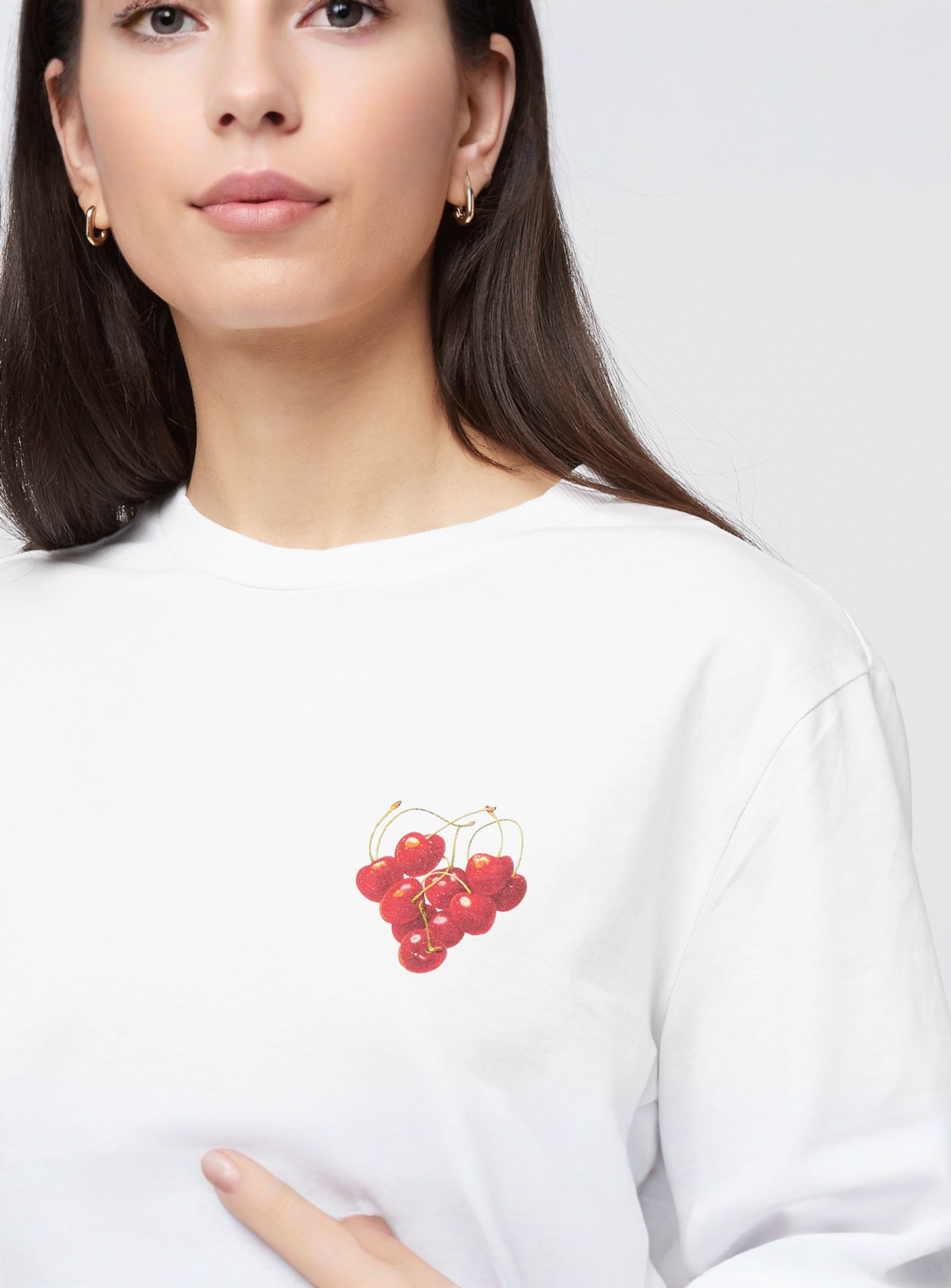 Miss Tee, Cherrie Lovers Tee, white, Image 3 of 4