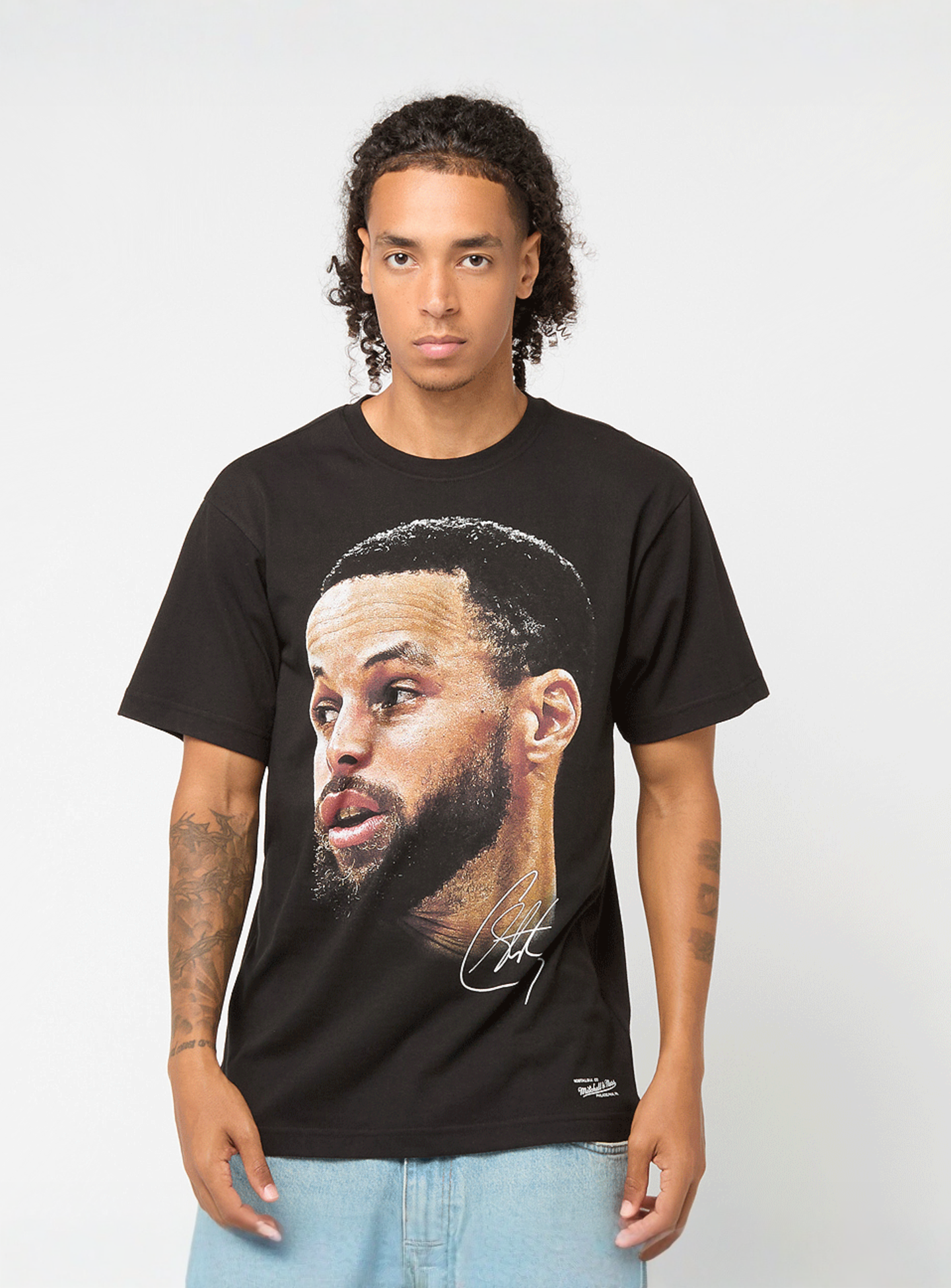 Mitchell & Ness, NBPA Real Big Face Tee Stephan Curry, black, Image 1 of 5