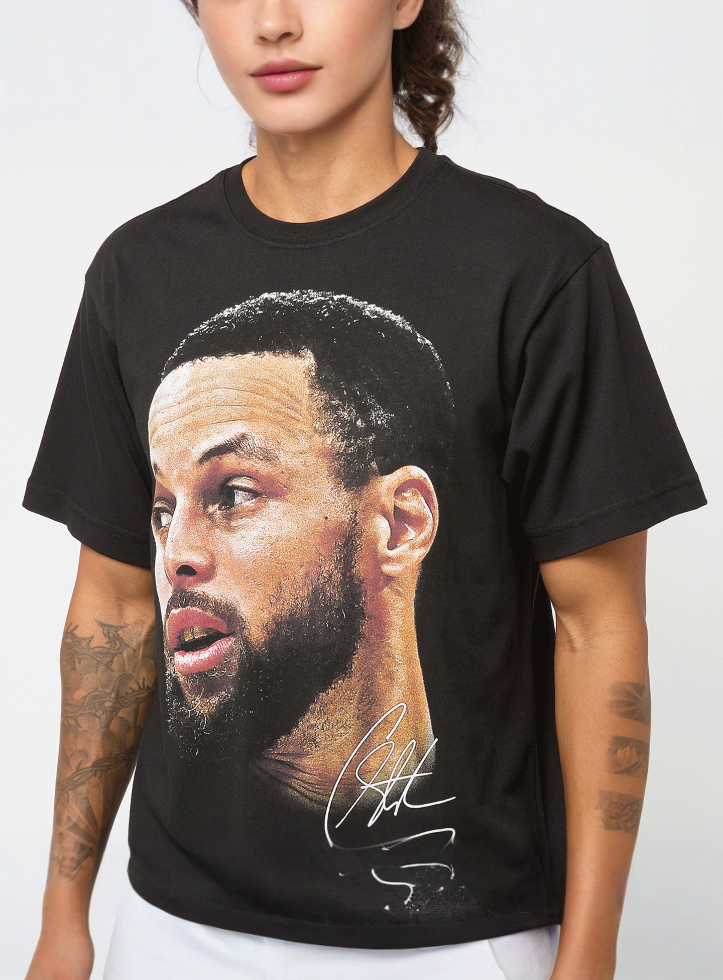 Mitchell & Ness, NBPA Real Big Face Tee Stephan Curry, black, Image 3 of 5