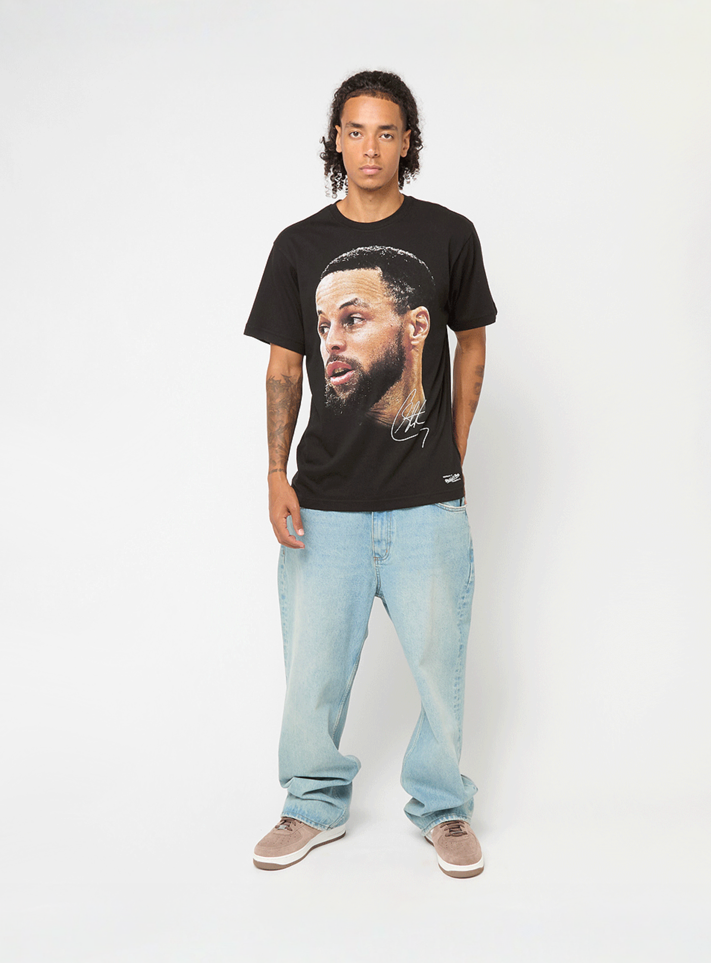 Mitchell & Ness, NBPA Real Big Face Tee Stephan Curry, black, Image 5 of 5