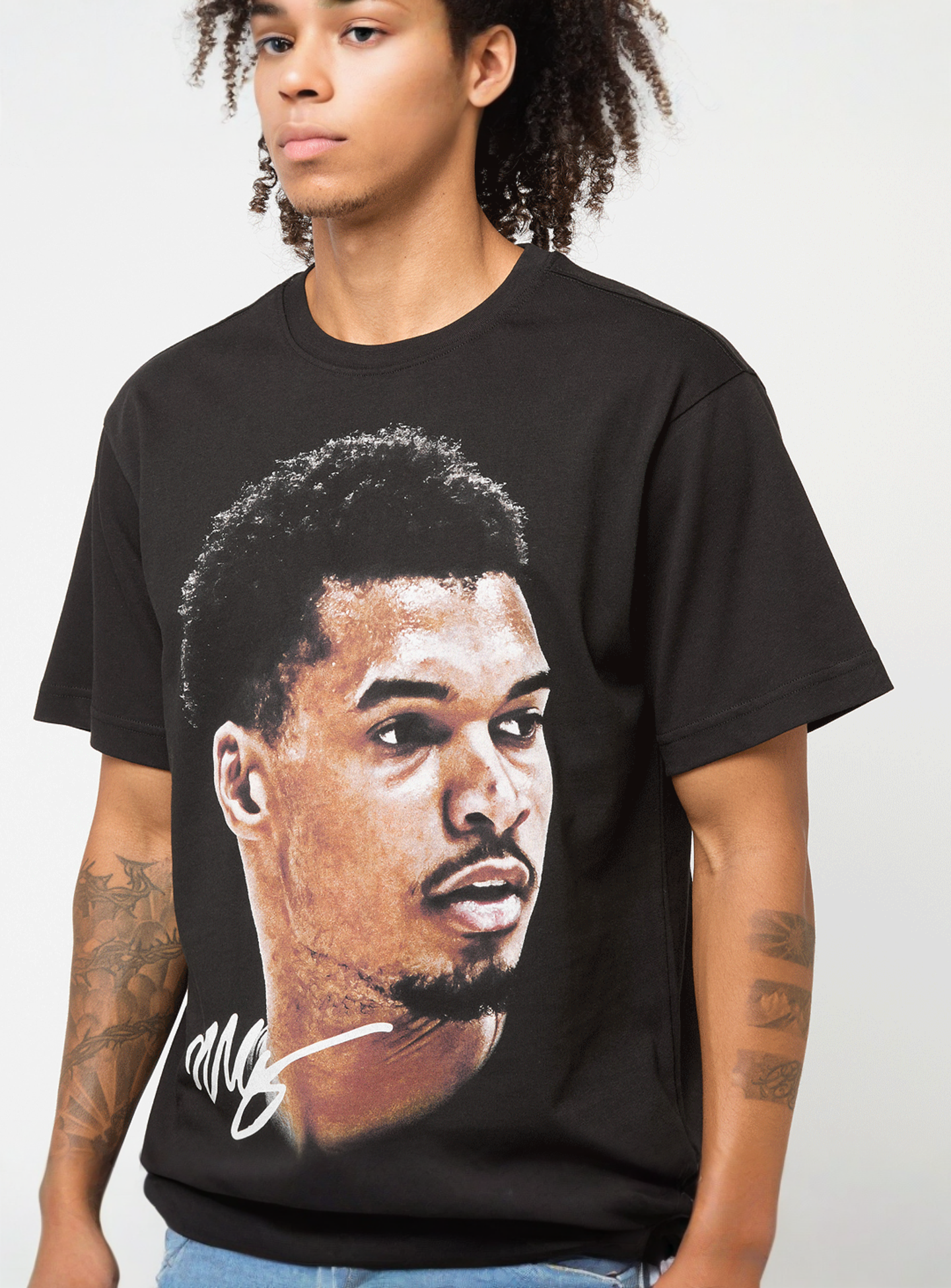 Mitchell & Ness, NBPA Real Big Face Tee Victor Wembanyama, black, Image 3 of 5
