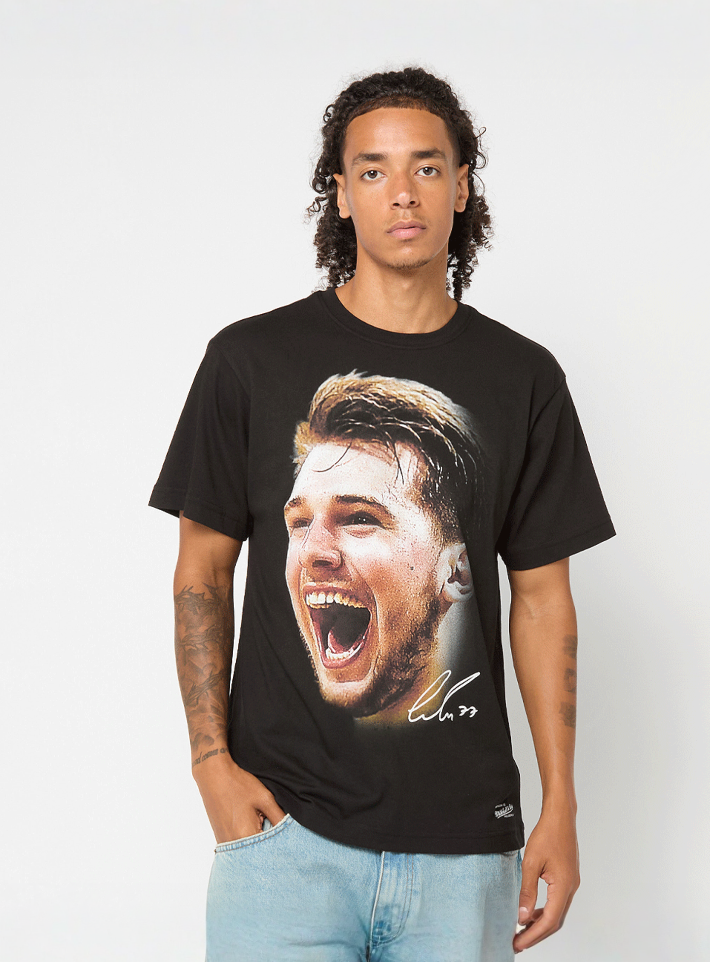 Mitchell & Ness, NBPA Real Big Face Tee Luka Doncic, black, Image 1 of 5