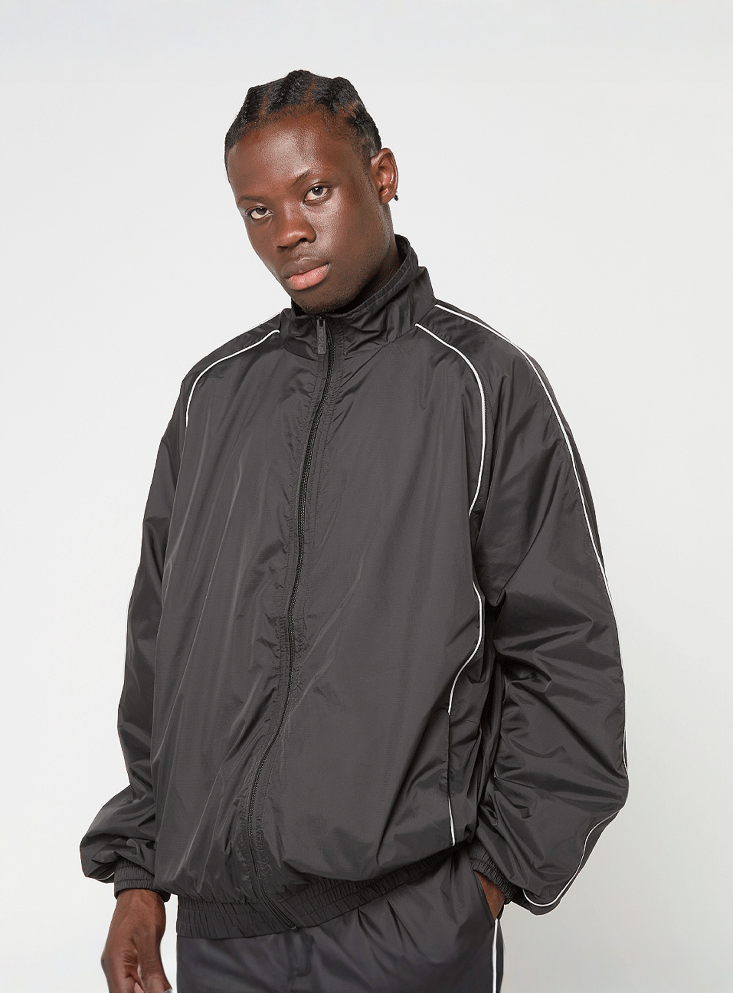 SNIPES, S Cube Essential Track Jacket, black, Image 1 of 6