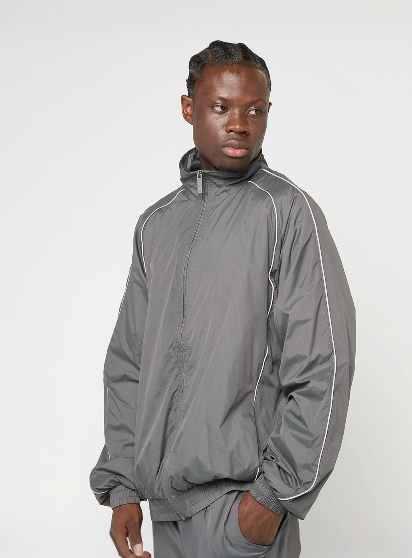 SNIPES, S Cube Essential Track Jacket, grey, Image 1 of 6