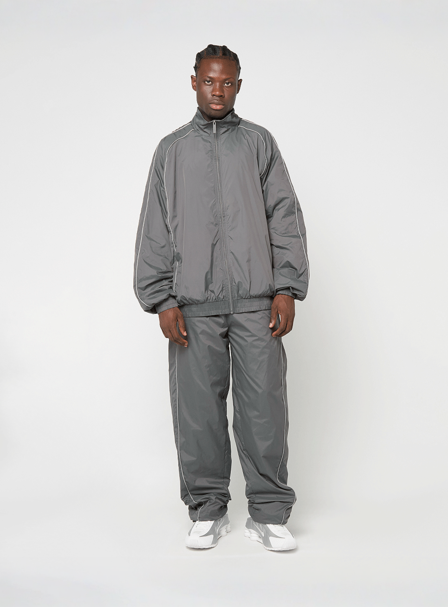 SNIPES, S Cube Essential Track Pants, grey, Image 5 of 6