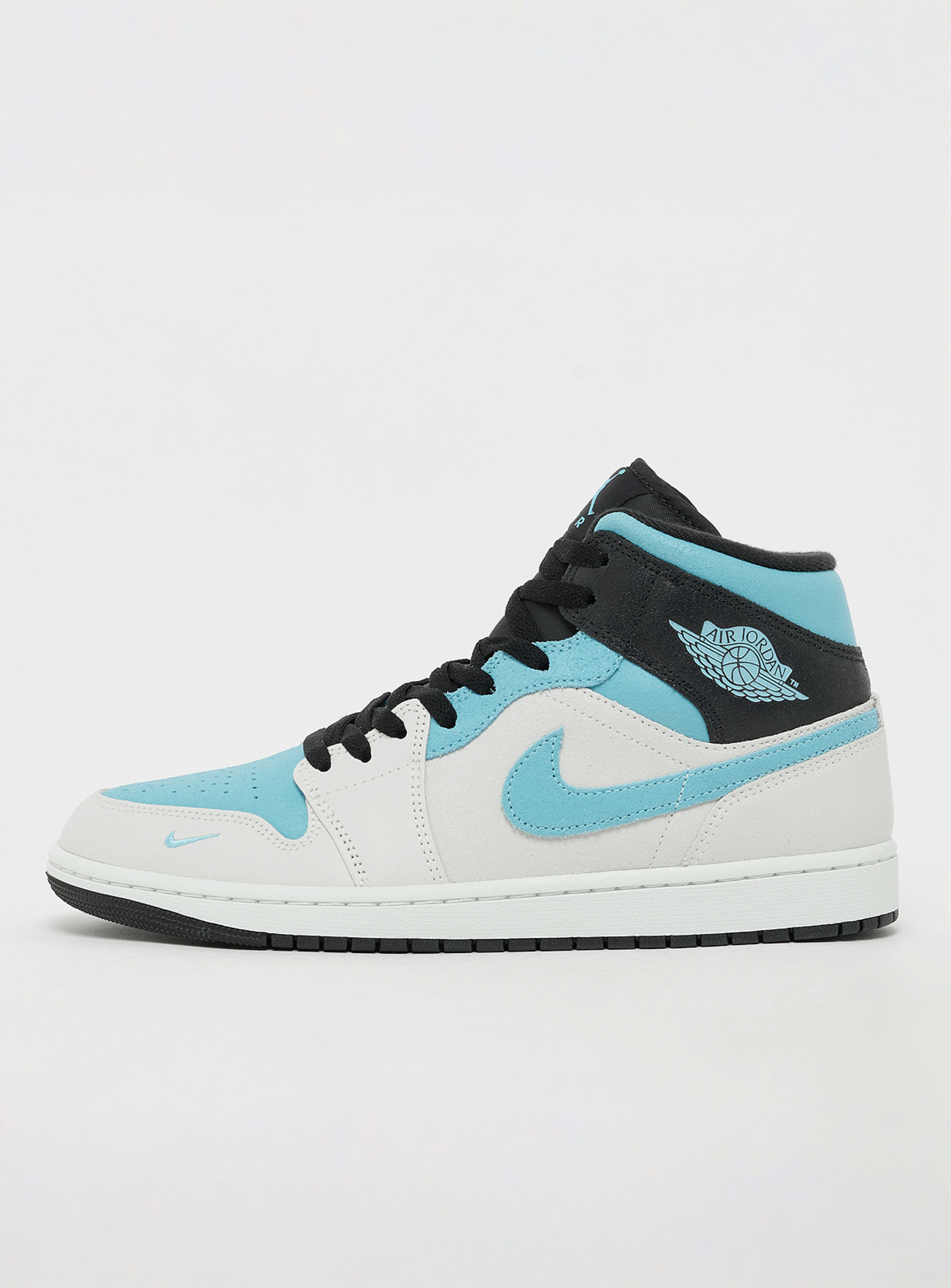 Jordan, Air Jordan 1 Mid SE summit white/blue chill-black, white, Image 1 of 7