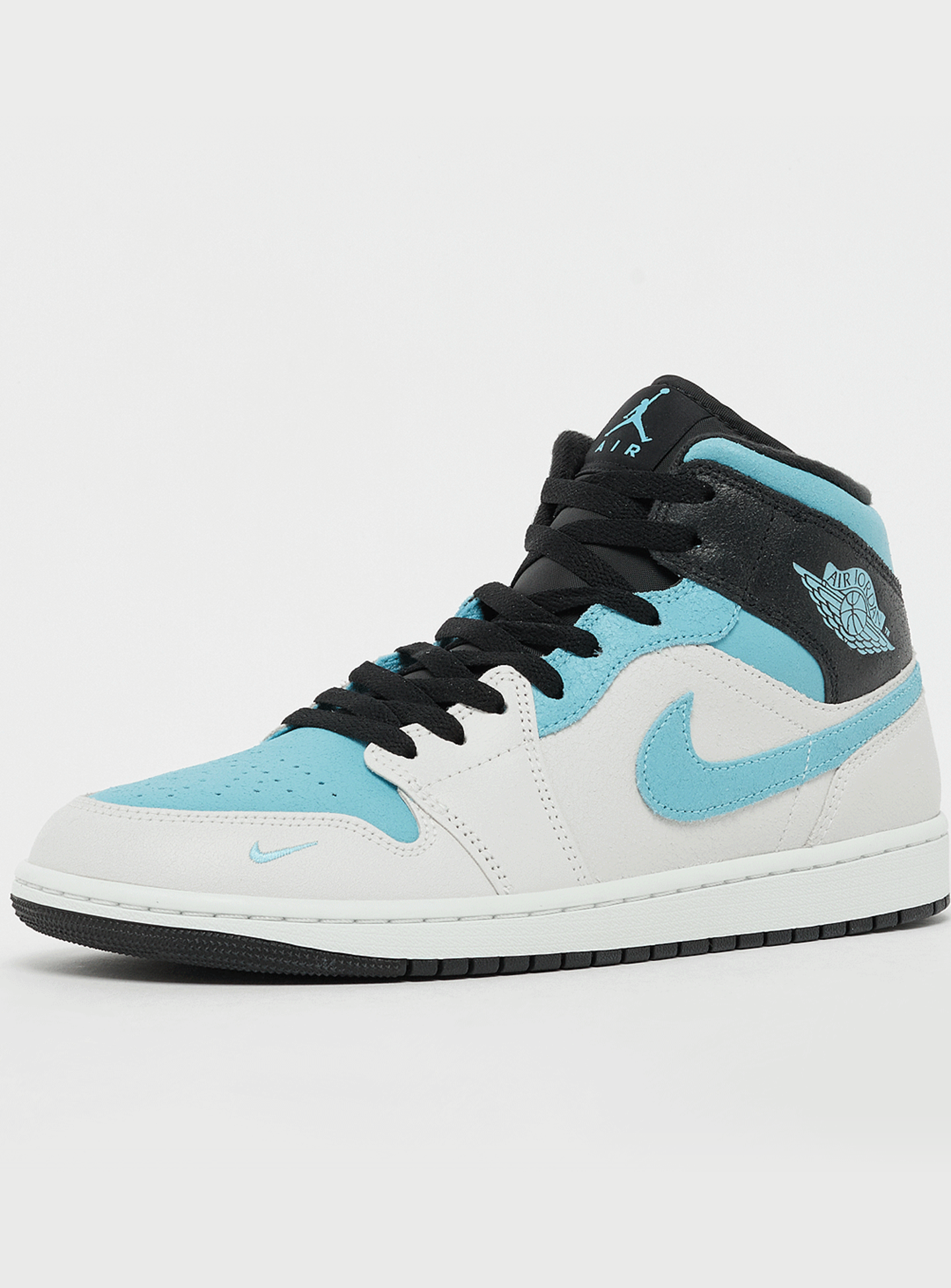 Jordan, Air Jordan 1 Mid SE summit white/blue chill-black, white, Image 2 of 7