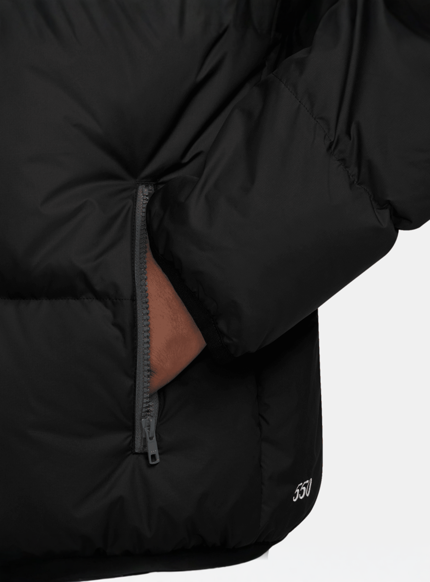 Nike, M SF CLUB PUFFER JACKET 650 black/white, black, Image 4 of 5