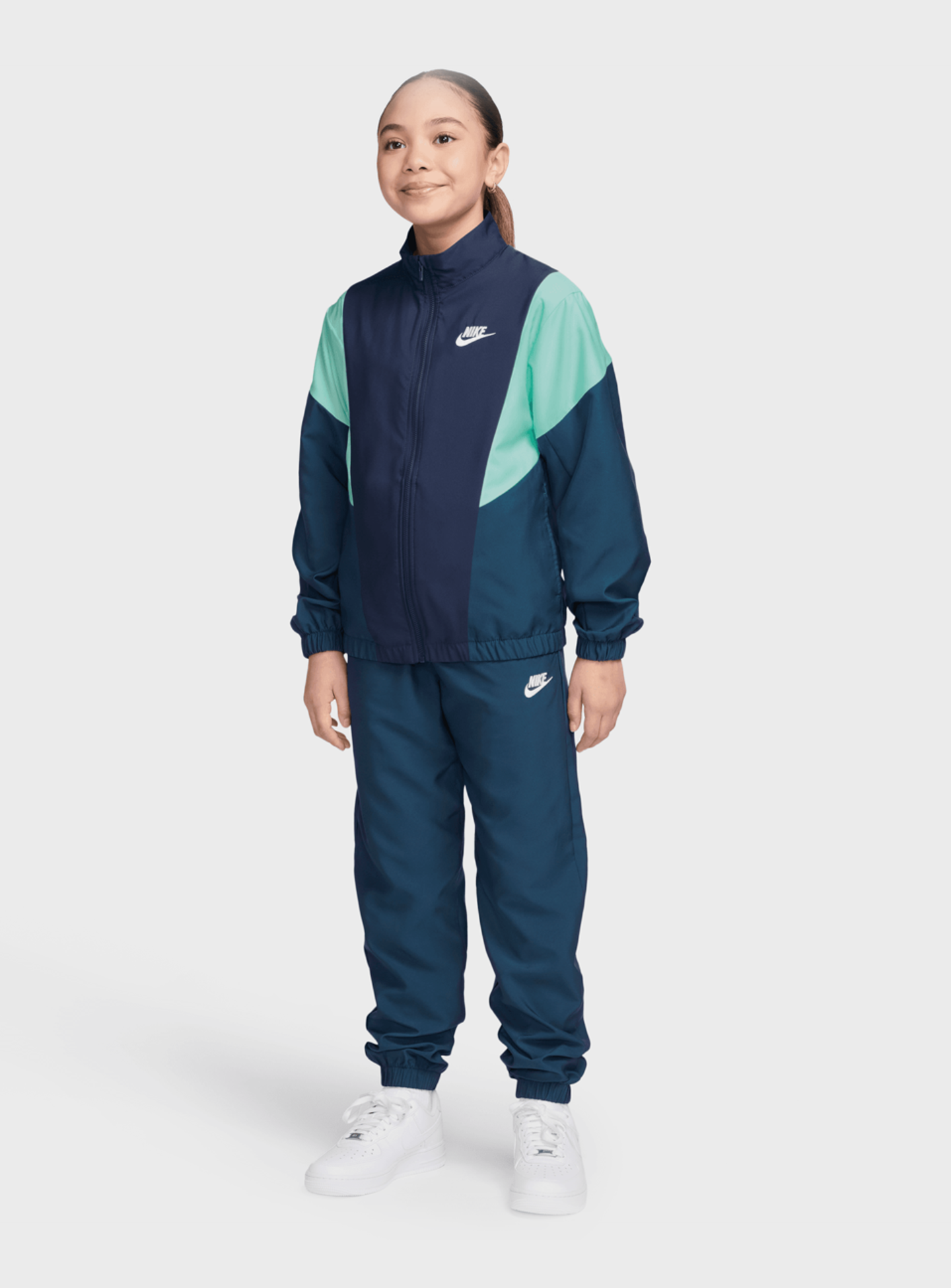 Nike, Sportswear Woven Tracksuit, blue, Image 1 of 4