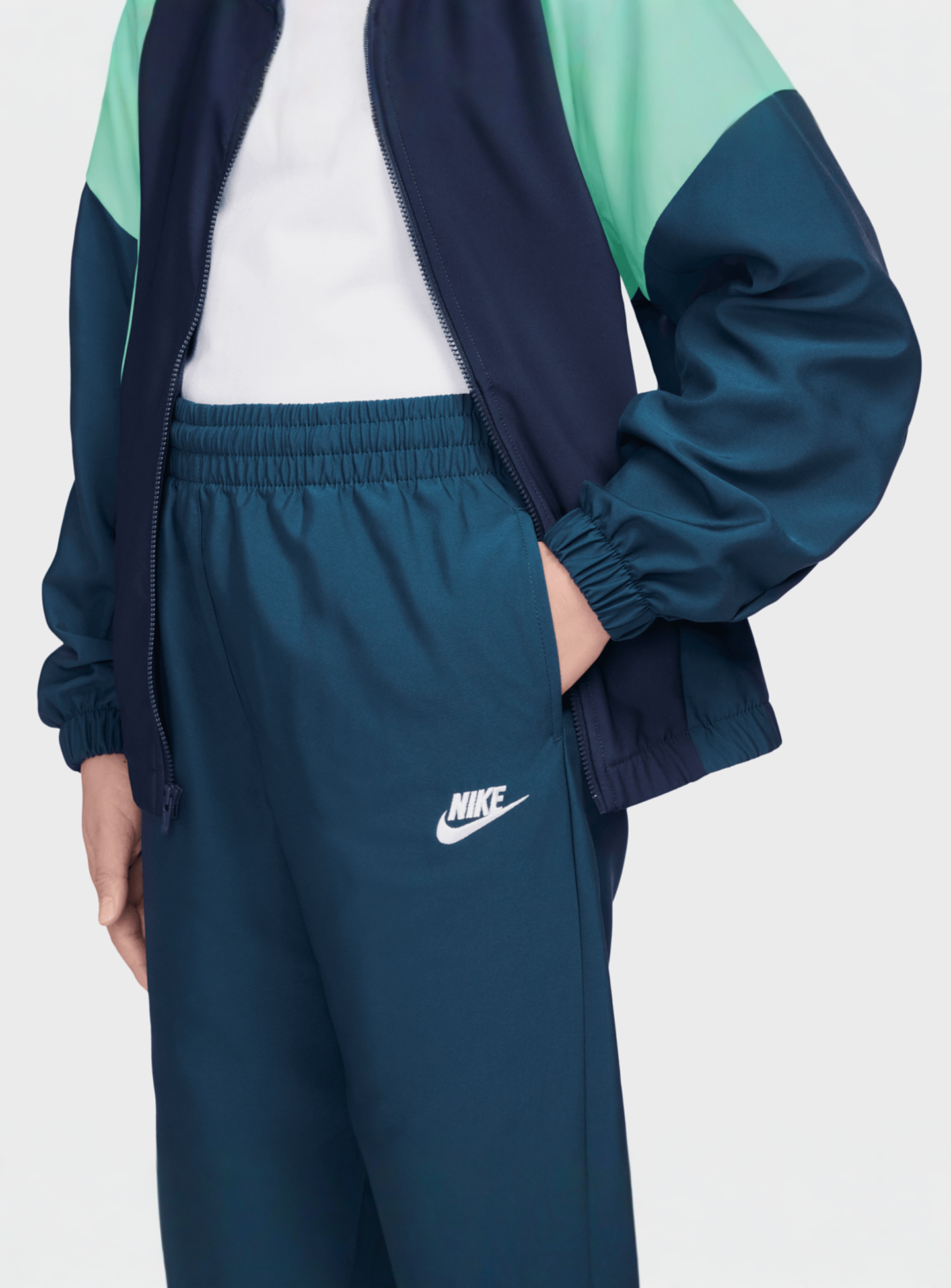 Nike, Sportswear Woven Tracksuit, blue, Image 4 of 4