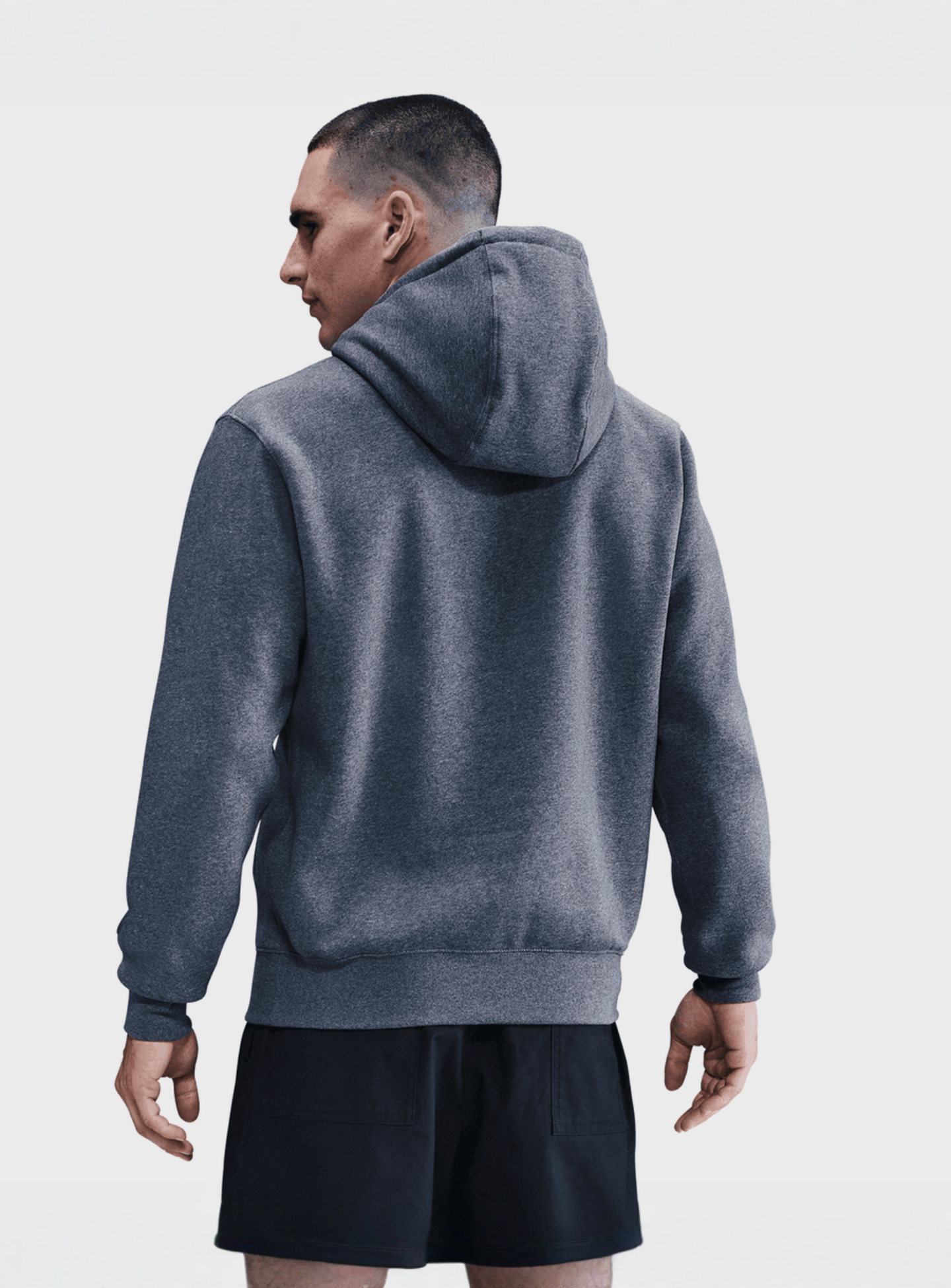 Nike, Club Fleece Hoodie, grey, Image 2 of 4