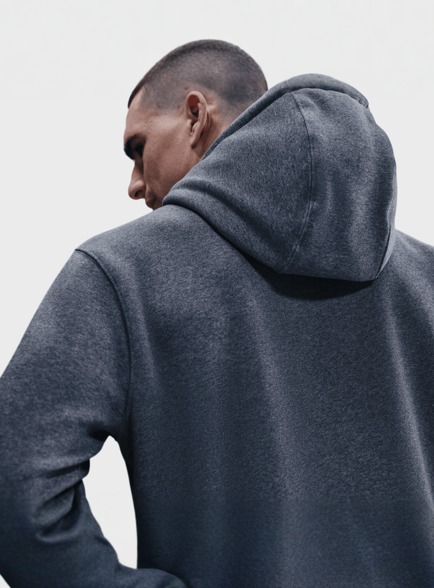 Nike, Club Fleece Hoodie, grey, Image 4 of 4