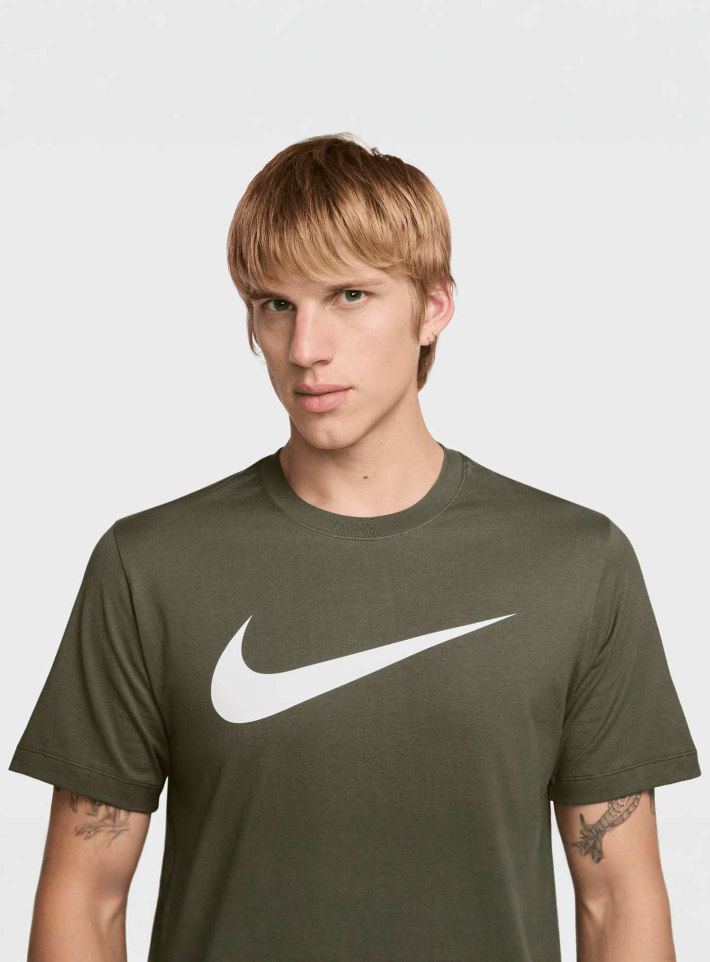 Nike, Sportswear Tee Icon Swoosh, green, Image 3 of 3