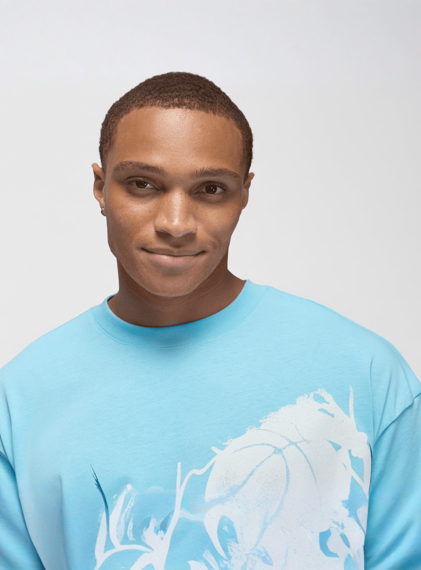 Jordan, Reissue Oversized Short Sleeve Crew, blue, Image 3 of 5