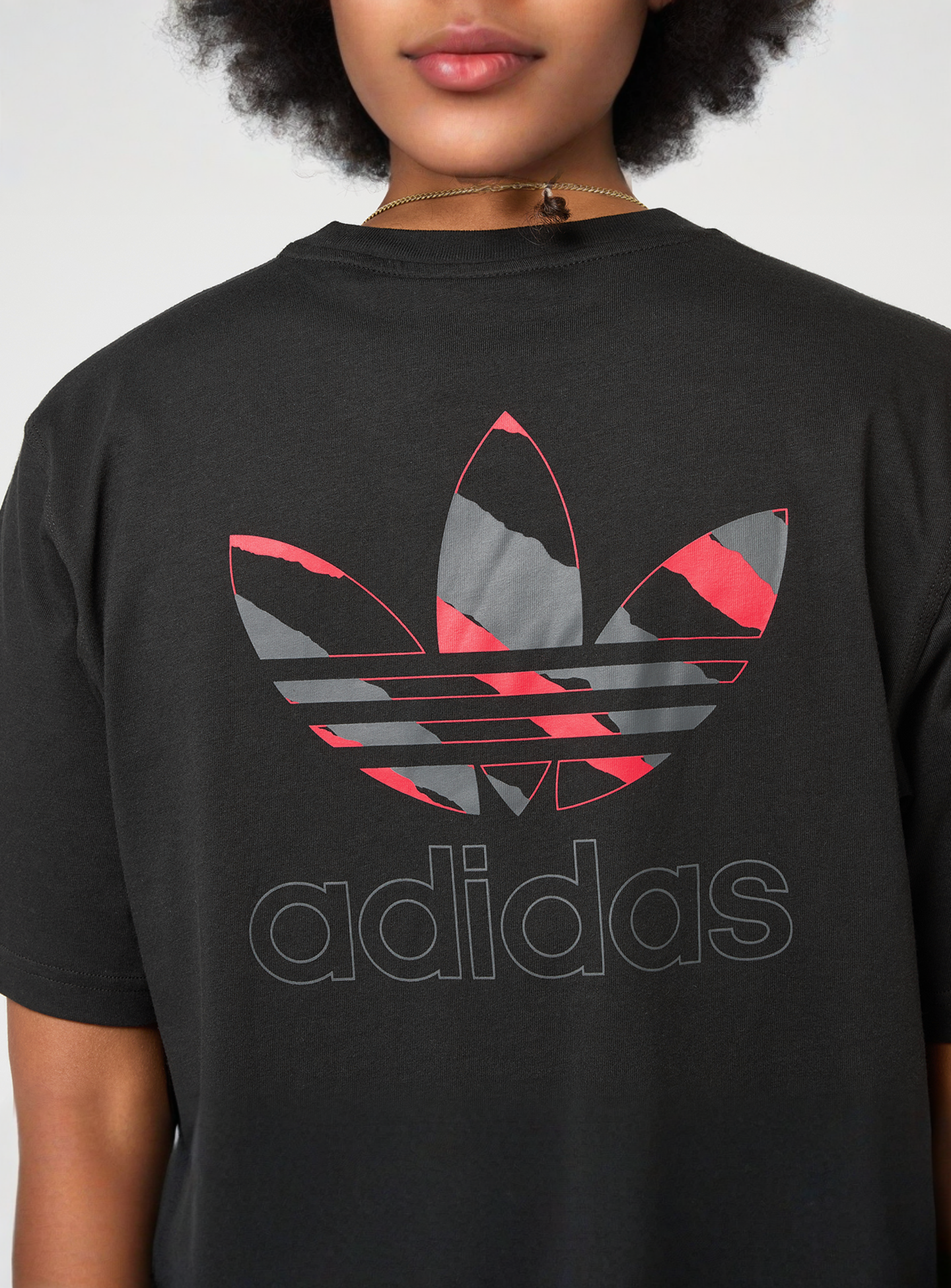 adidas Originals, Back Ripped Cam Tee, black, Image 4 of 5