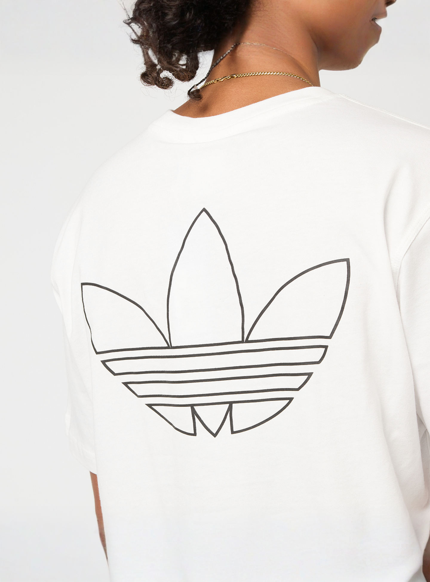 adidas Originals, Floating Trefoil Tee, white, Image 4 of 5