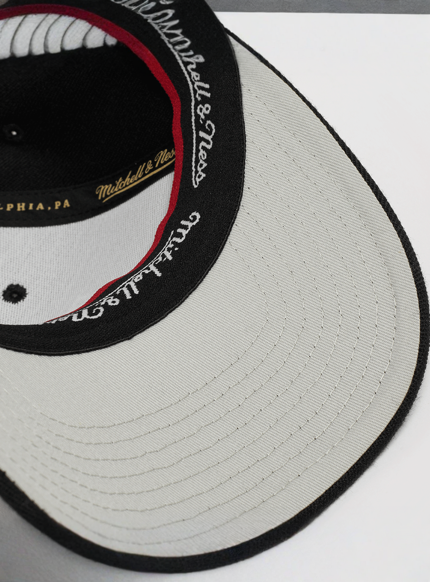 Mitchell & Ness, Rubber Patch Classic Red Own Brand, black, Image 3 of 4
