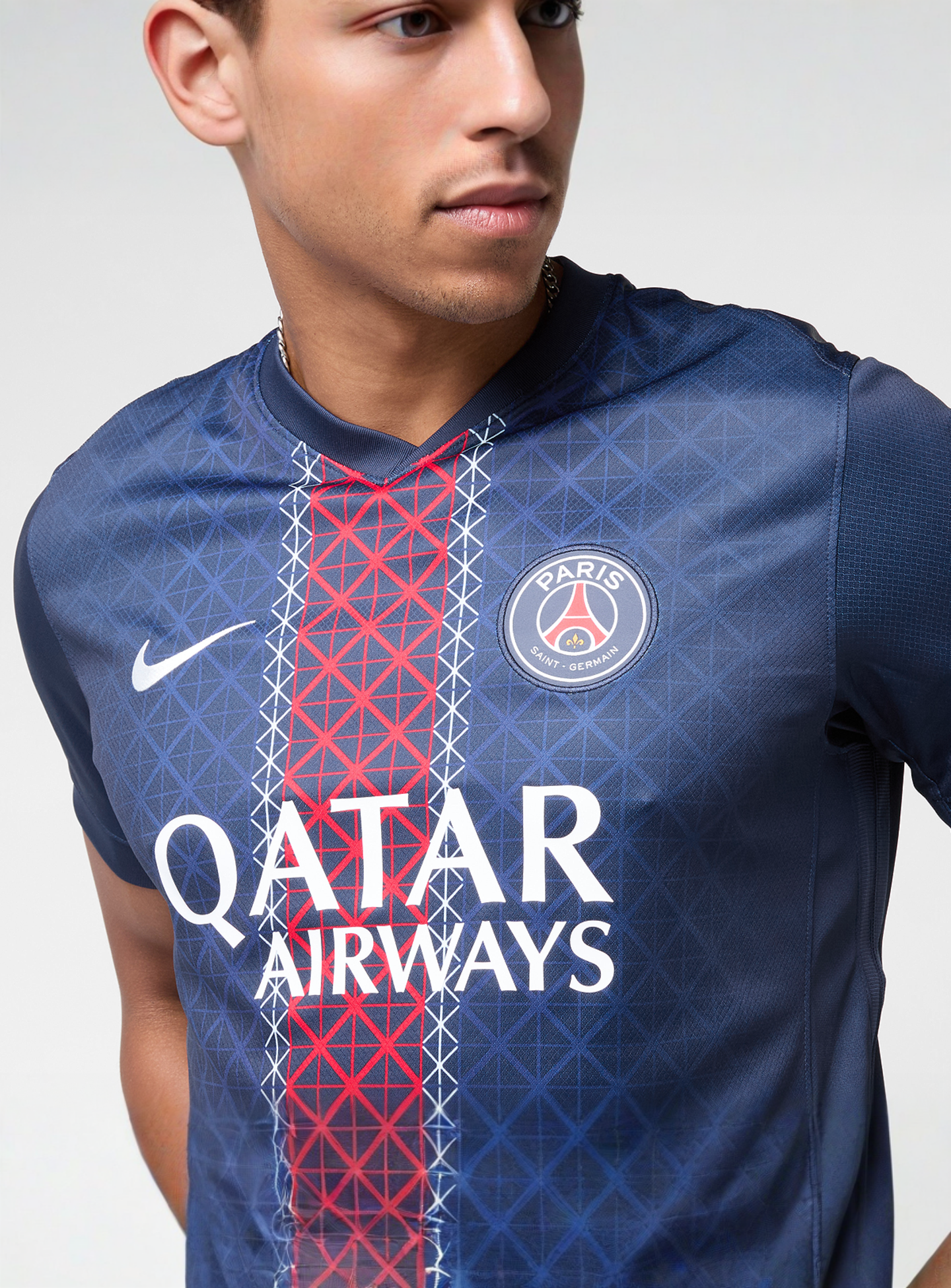 Nike, Doué / No. 14 / PSG Nike Home Stadium 2025/26, blue, Image 4 of 9