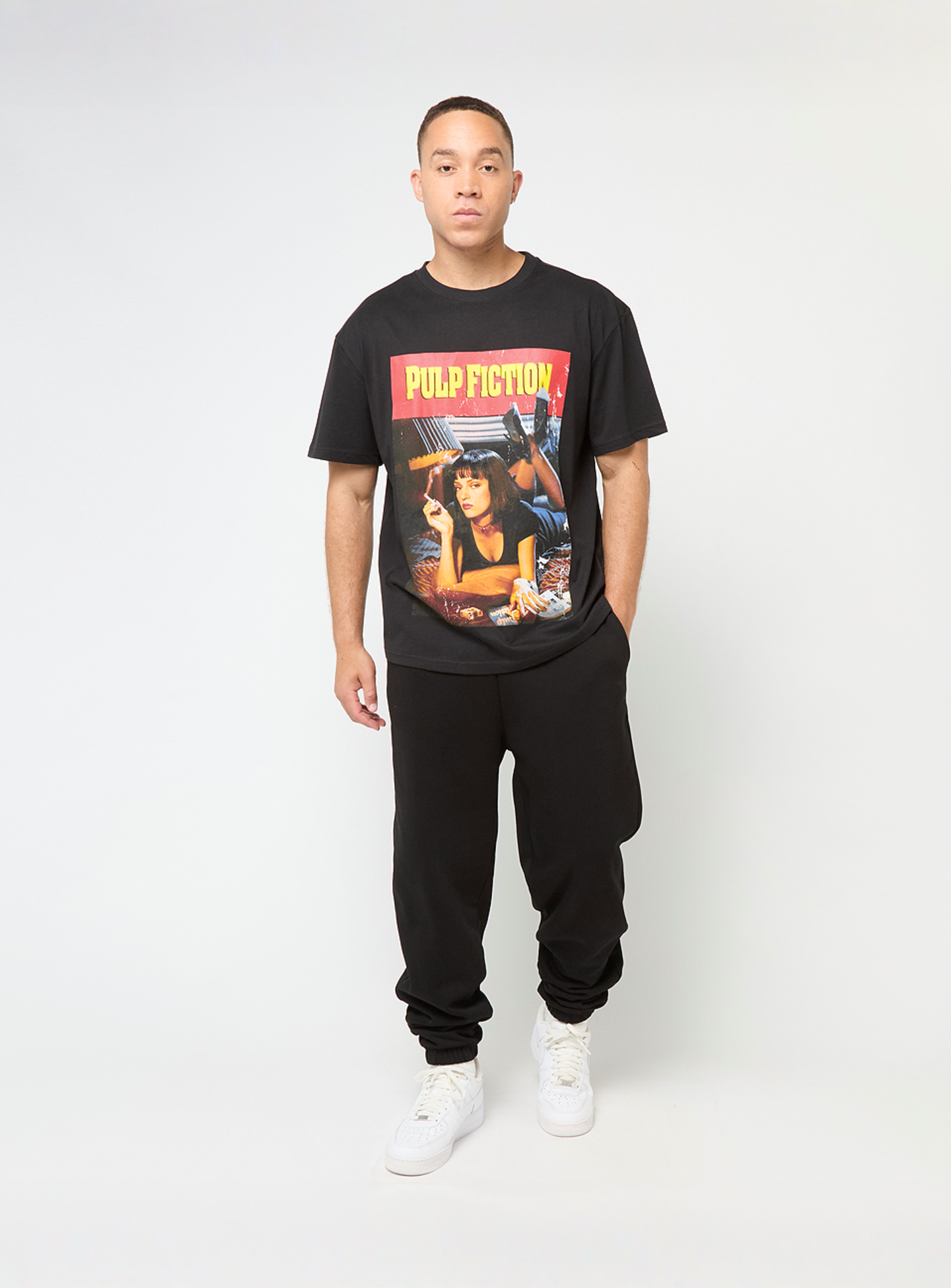 Mister Tee, Pulp Fiction Clean Oversize Tee, black, Image 4 of 4