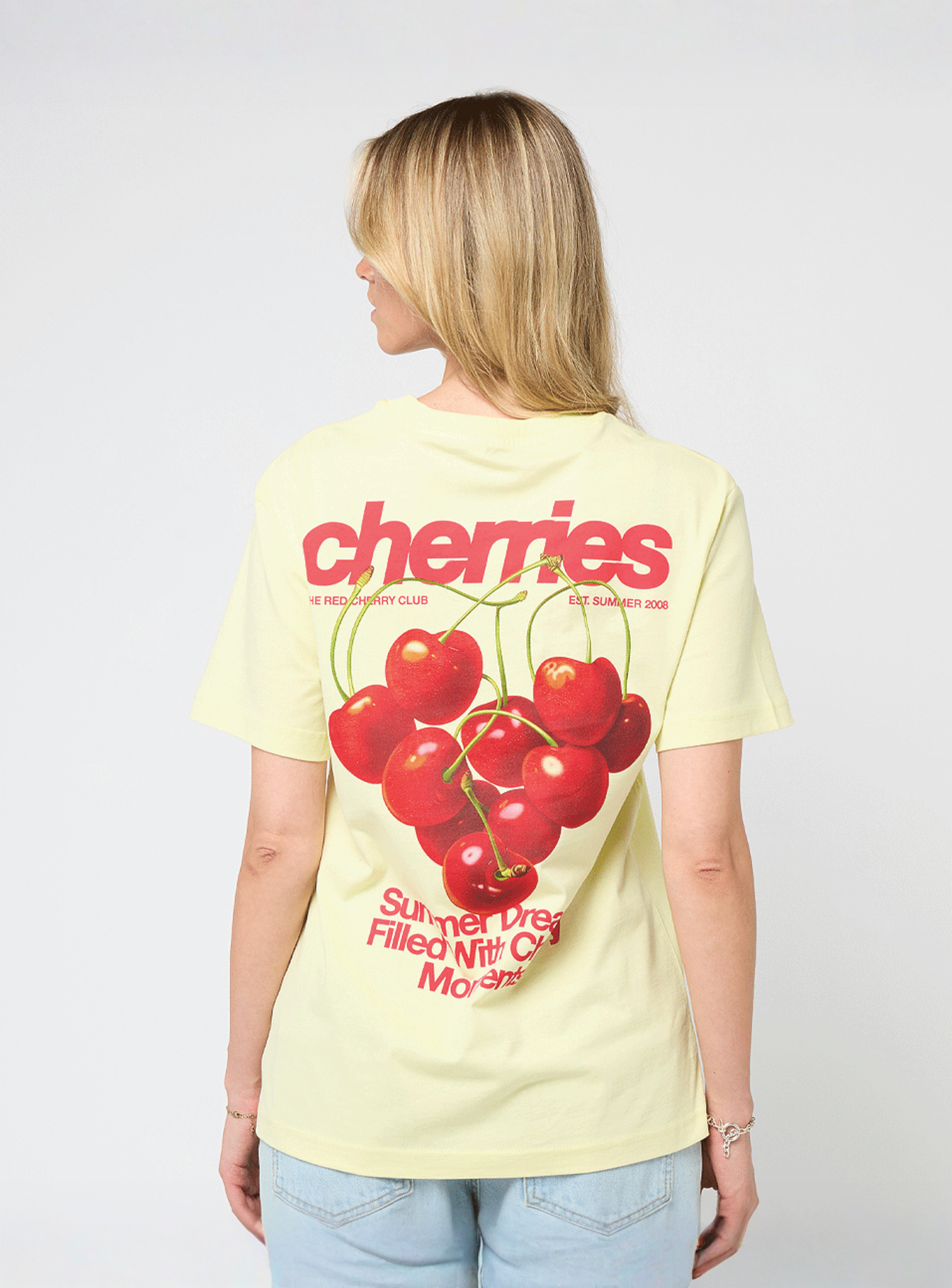 Miss Tee, Cherrie Lovers Tee, yellow, Image 1 of 4