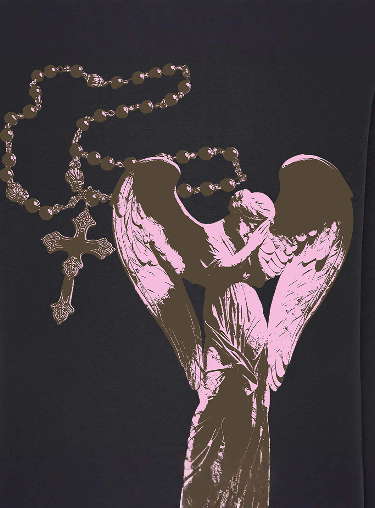 Mister Tee, Heavenly Prayers Fluffy Hoody black, black, Image 4 of 4