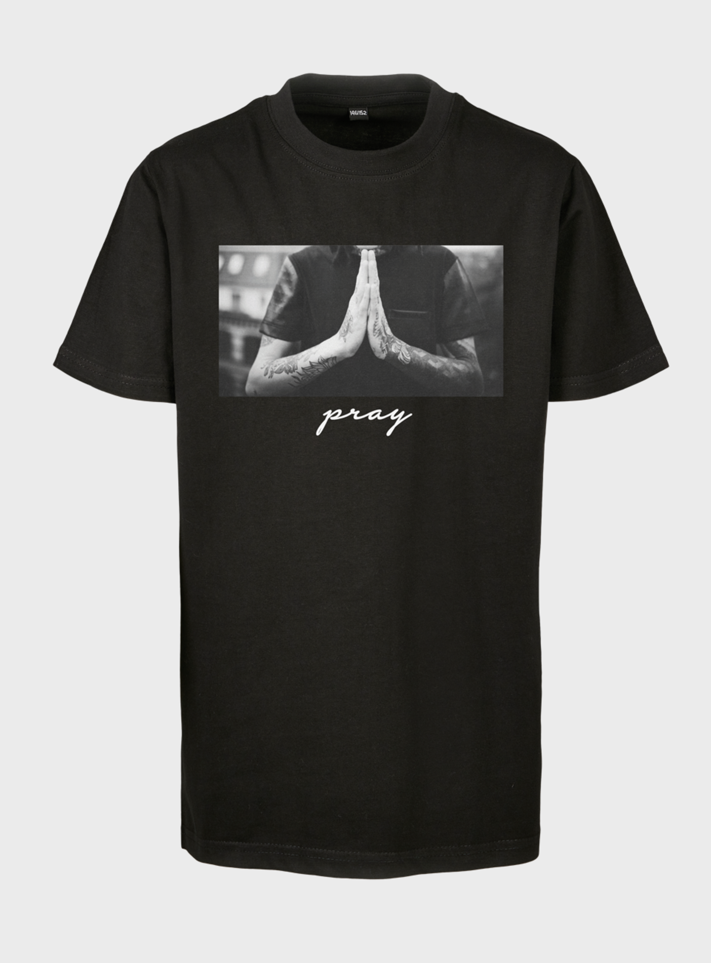 Mister Tee - Kids, Pray Tee, black, Image 1 of 3