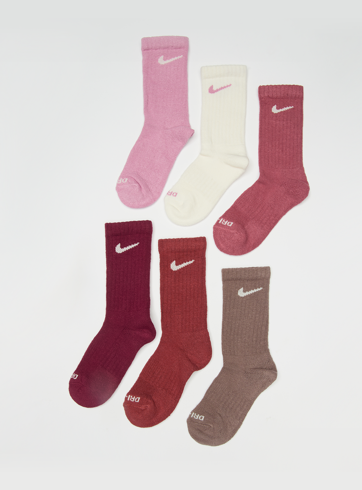 Nike, 6 PACK - Performance Basic Crew Socks, multi-colour, Image 1 of 2