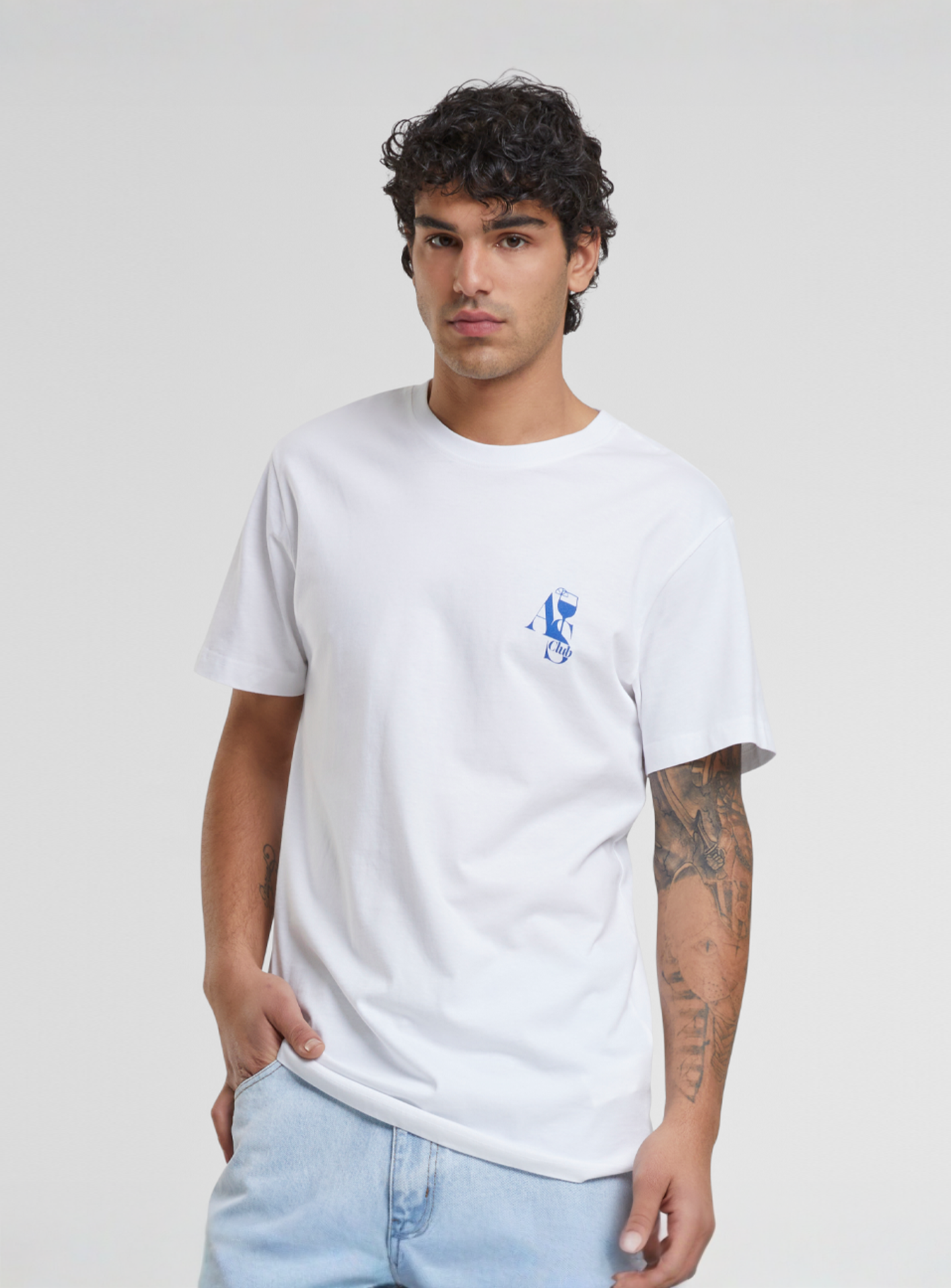 Mister Tee, A S Club Tee, white, Image 1 of 5