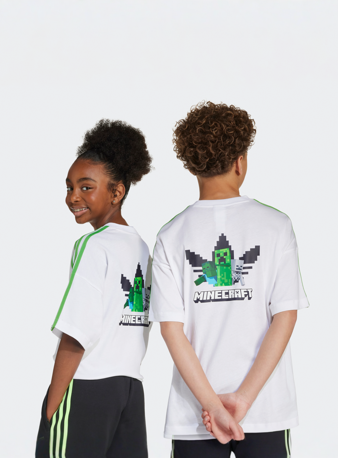 adidas Originals, GRAPHIC TEE MINECRAFT black, white, Image 1 of 3