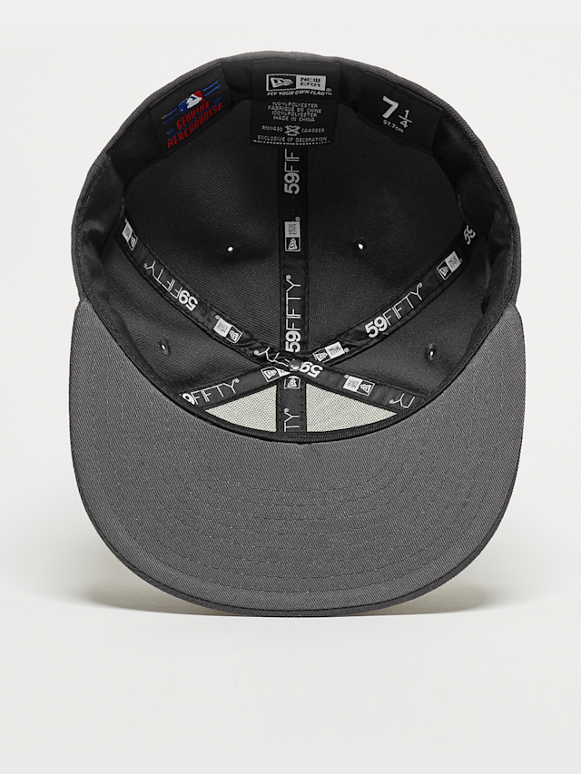 New Era, Fitted-Cap 59Fifty Basic MLB New York Yankees, grey, Image 3 of 3